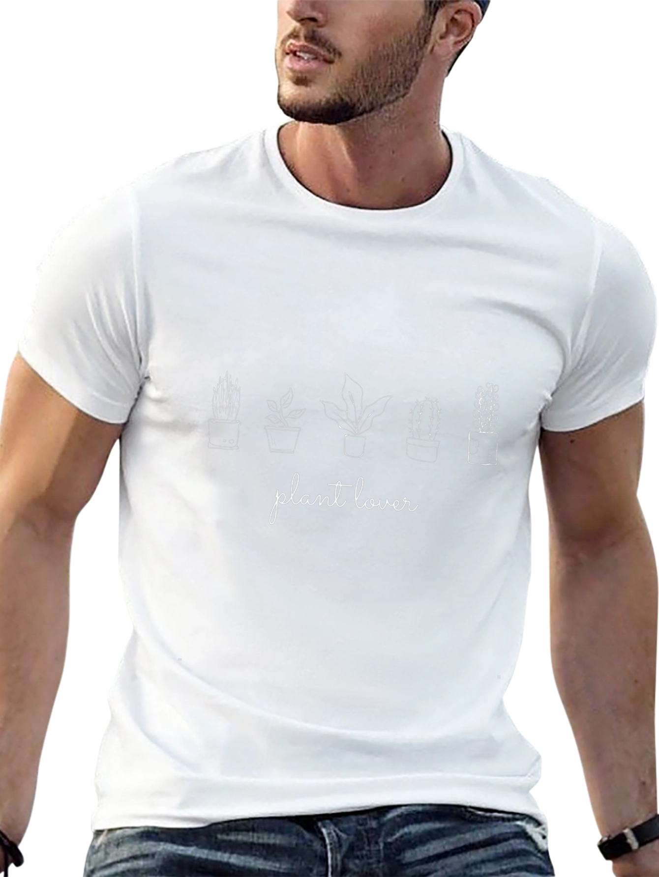 Plant Lover Graphic Tee - Black Cotton T-Shirt