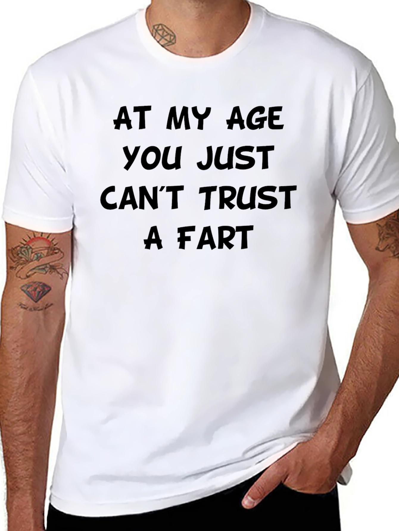 Humorous Cant Trust a Fart Graphic T-Shirt