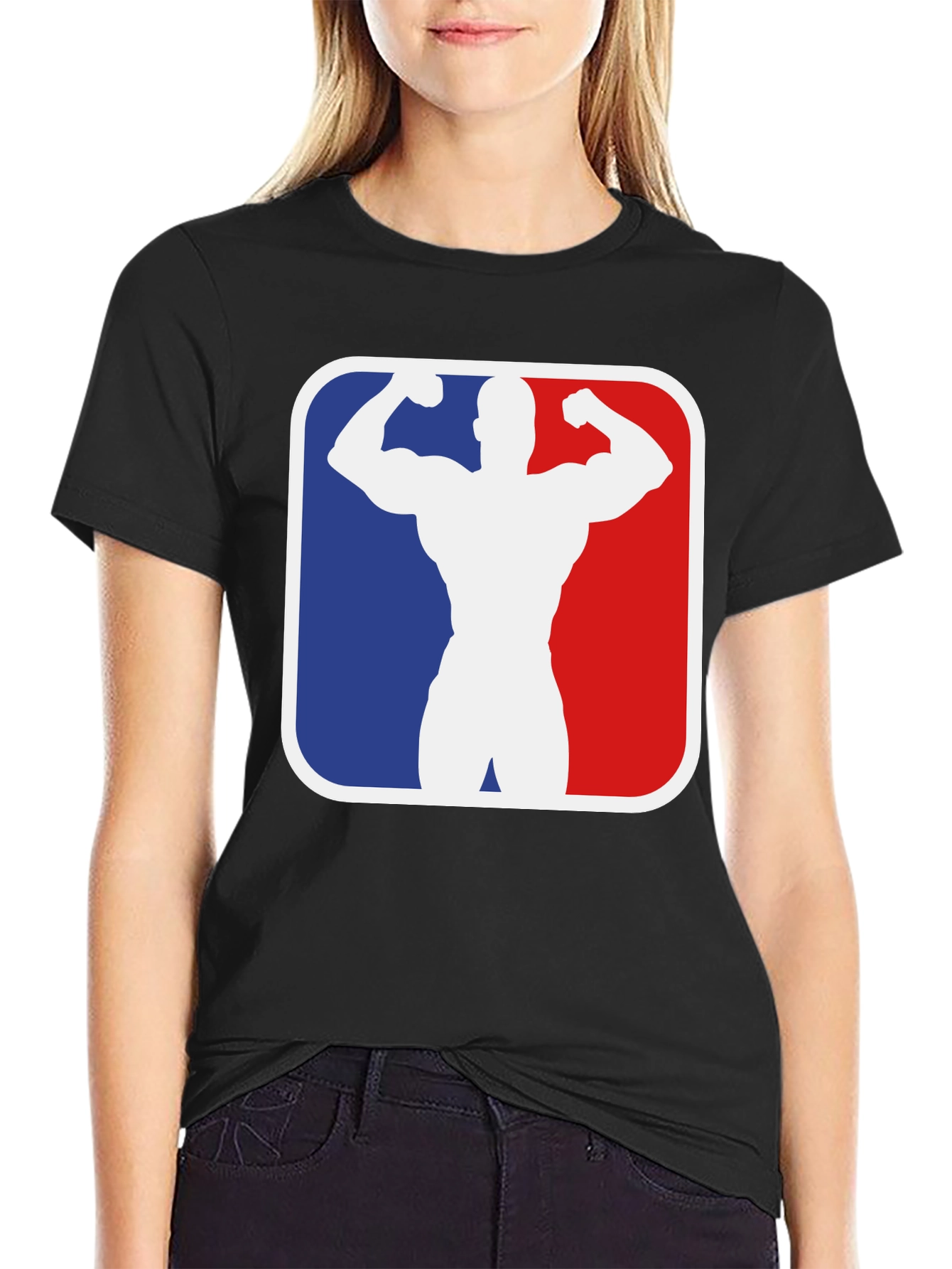 Muscleman Silhouette Graphic Tee