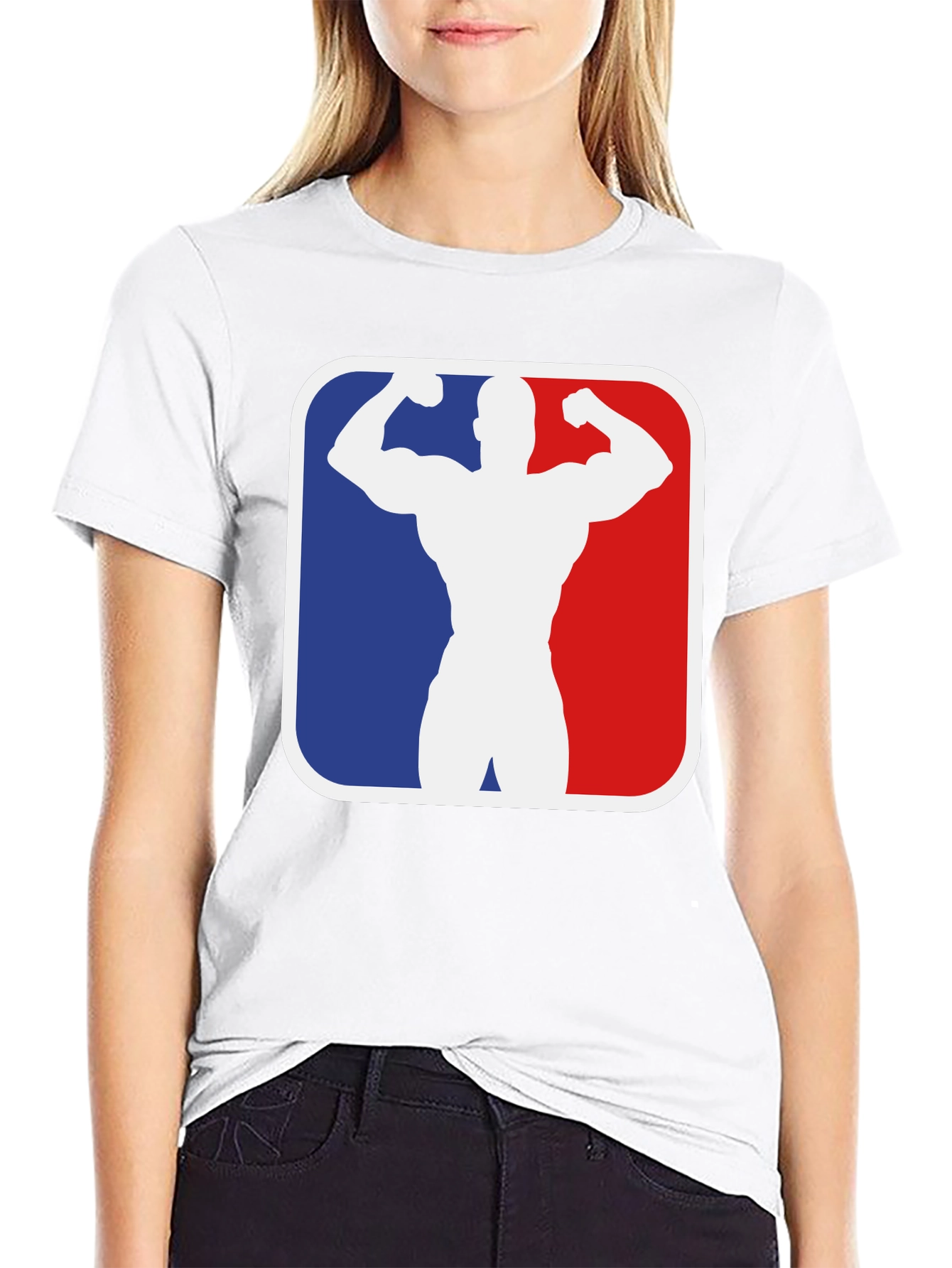 Muscleman Silhouette Graphic Tee