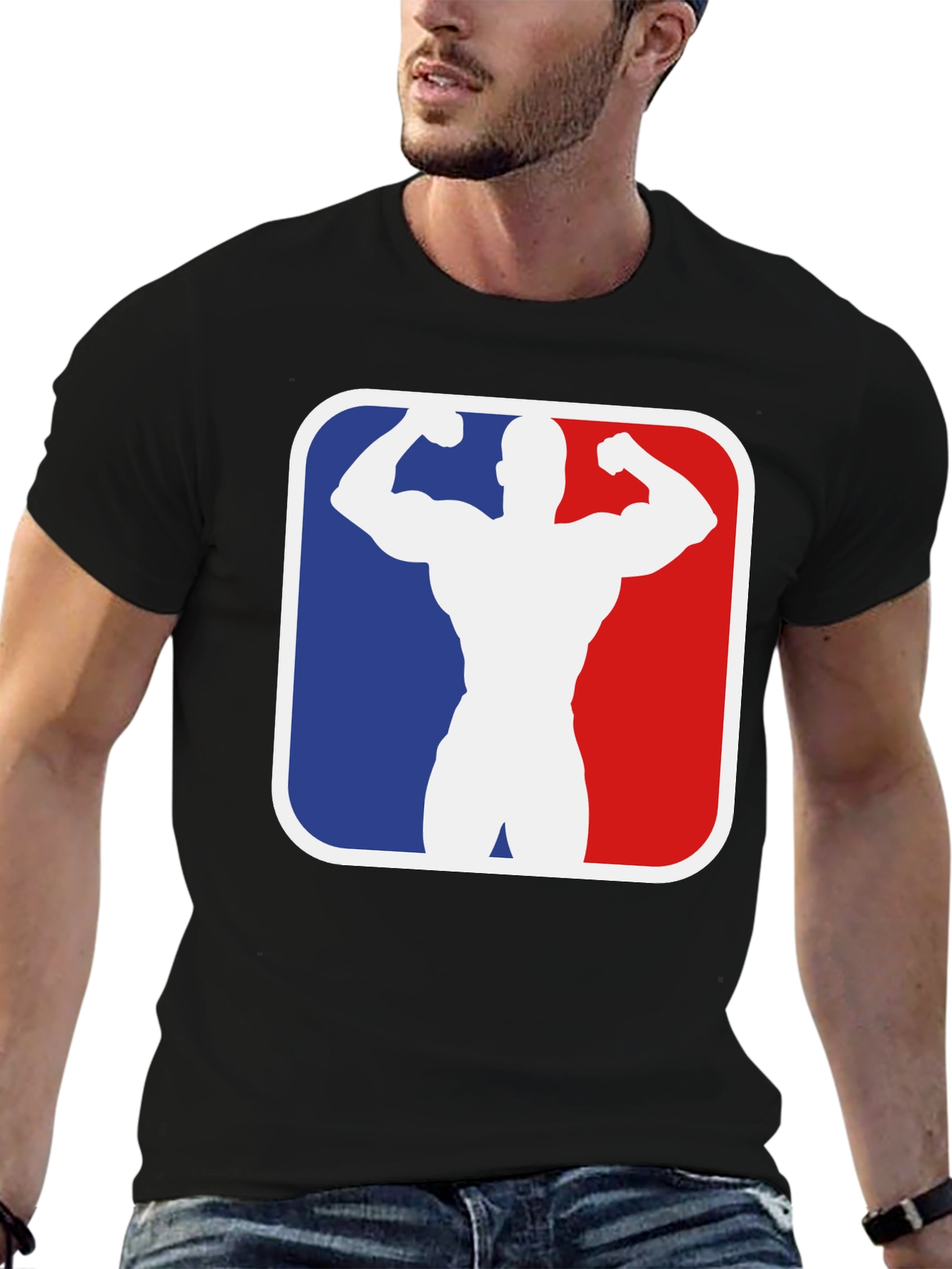 Muscleman Silhouette Graphic Tee