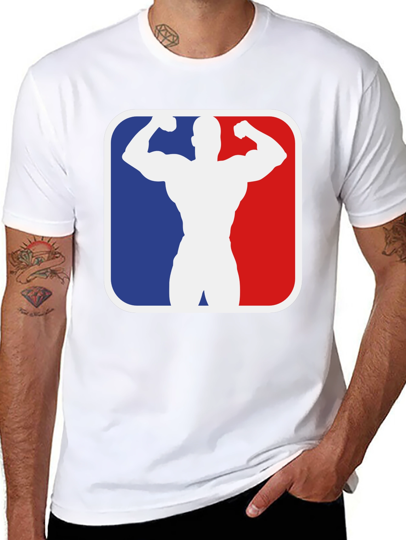 Muscleman Silhouette Graphic Tee
