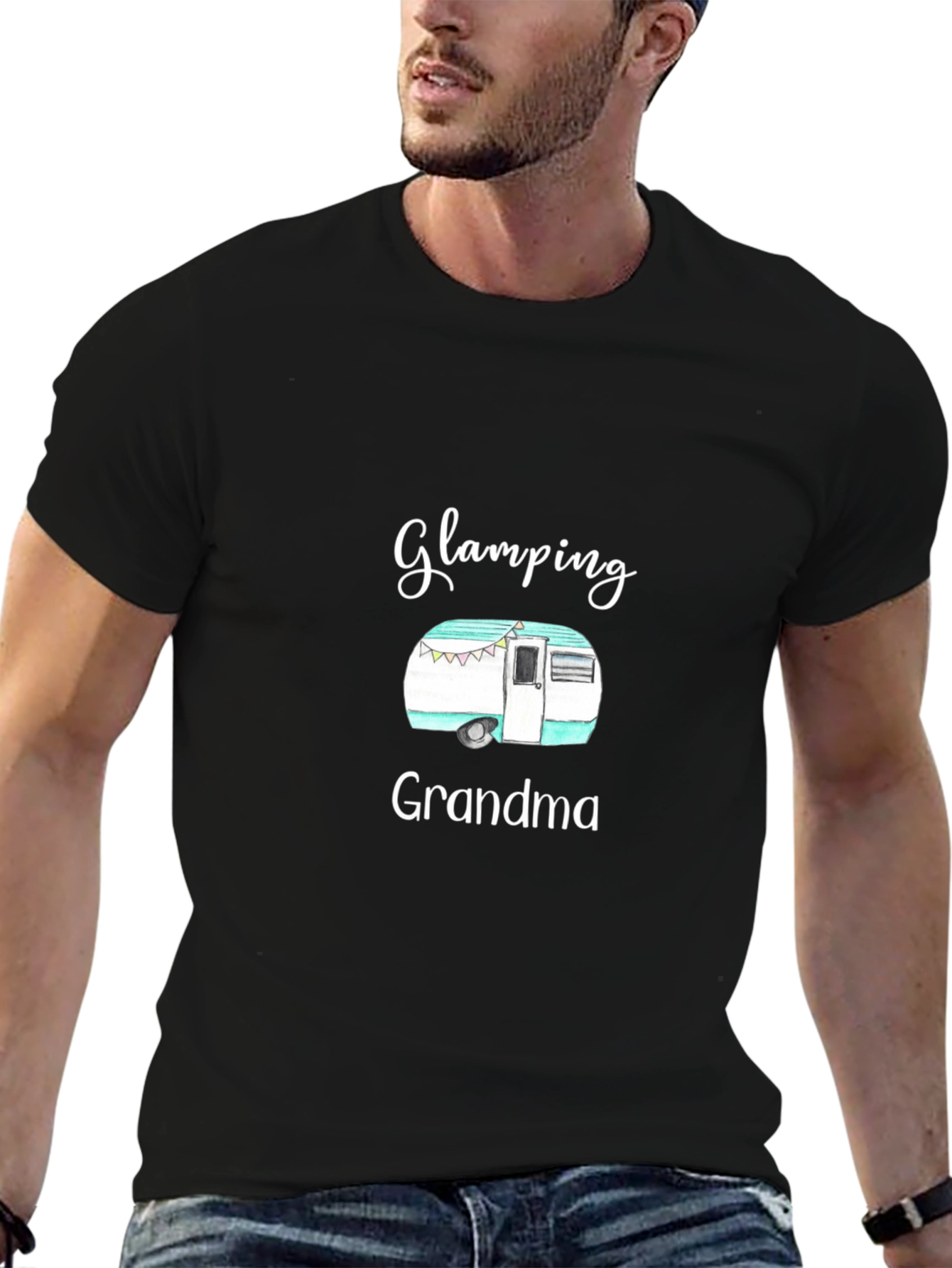 Glamping Grandma T-Shirt - Novelty Camping Apparel