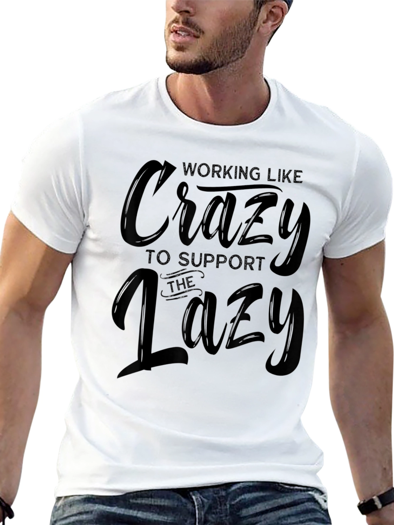 Working Like Crazy Graphic T-Shirt