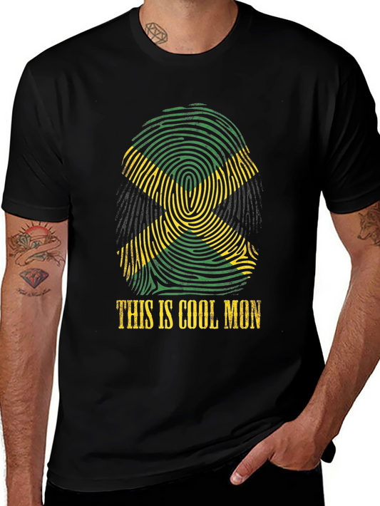 Jamaican Fingerprint Flag T-Shirt
