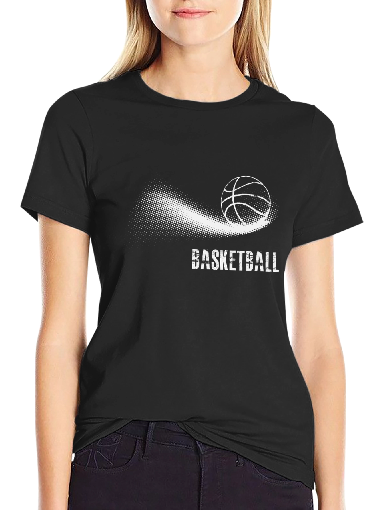 Basketball Graphic Tee - Black