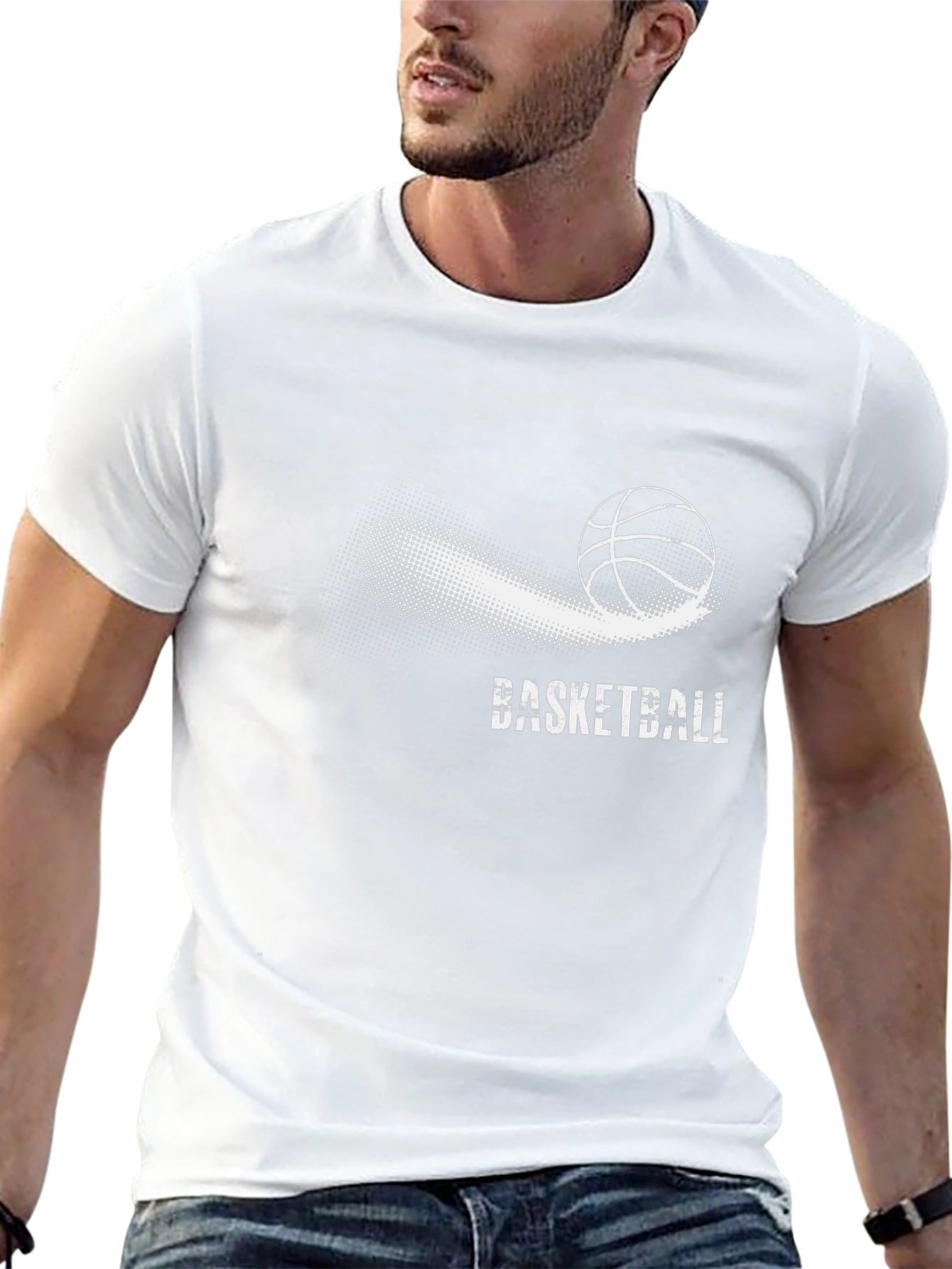 Basketball Graphic Tee - Black