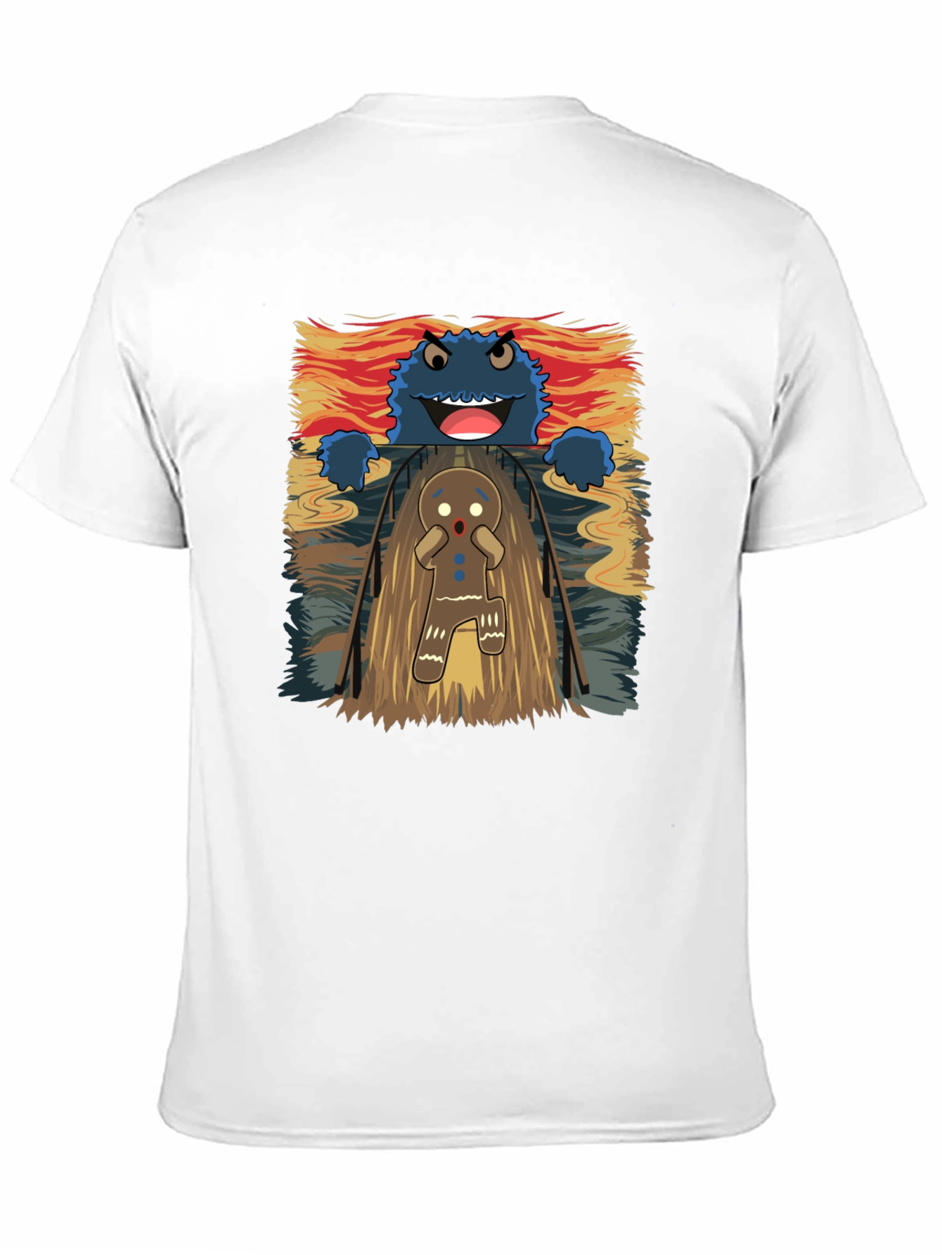 Cookie Monster Gingerbread Man T-Shirt