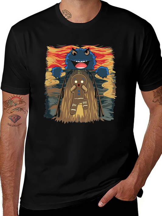 Cookie Monster Gingerbread Man T-Shirt