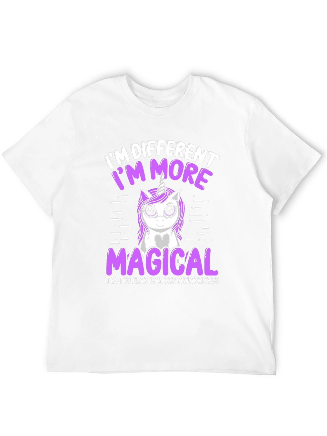 Unicorn Magical Testicular Cancer Awareness T-Shirt