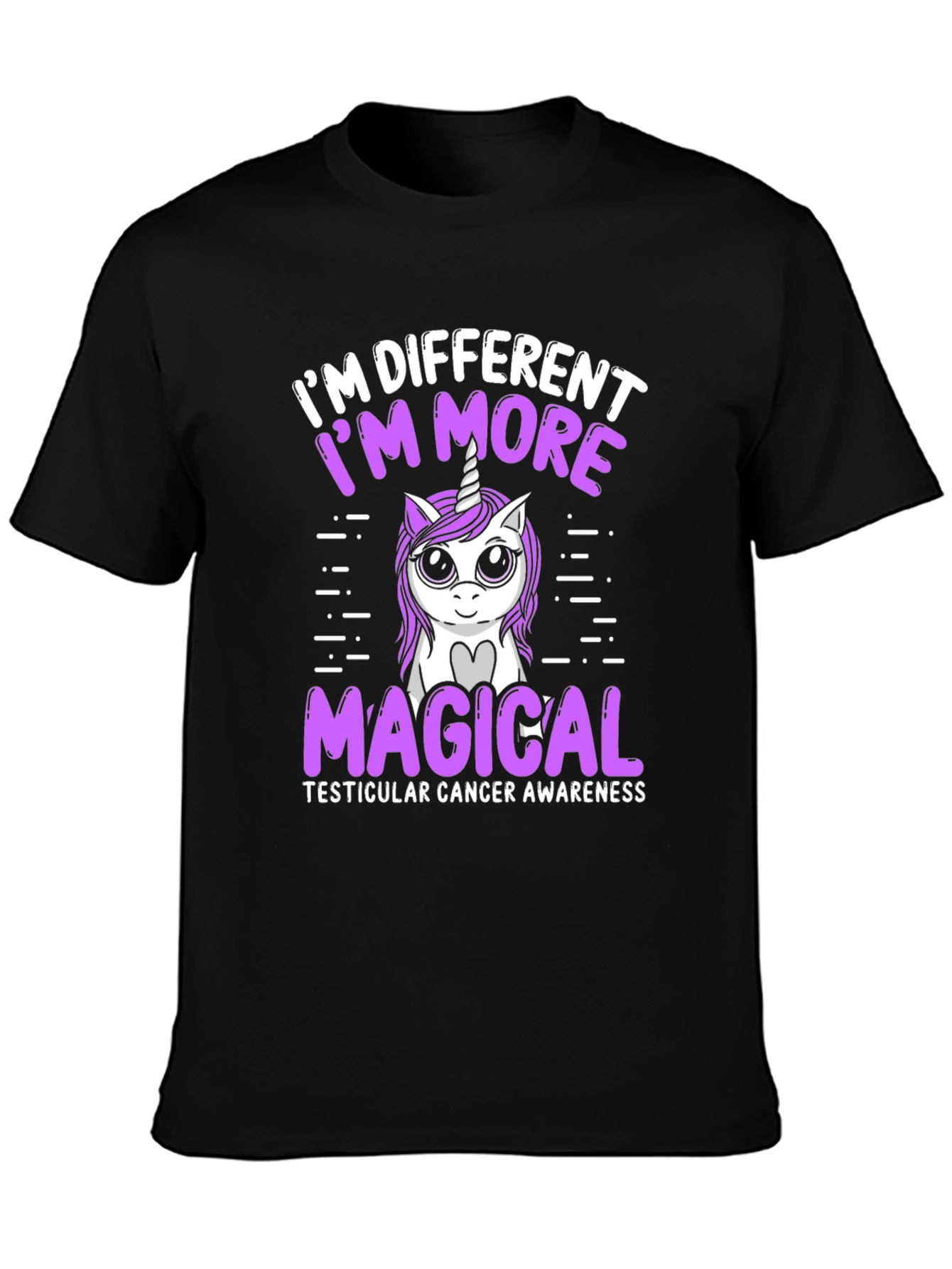 Unicorn Magical Testicular Cancer Awareness T-Shirt