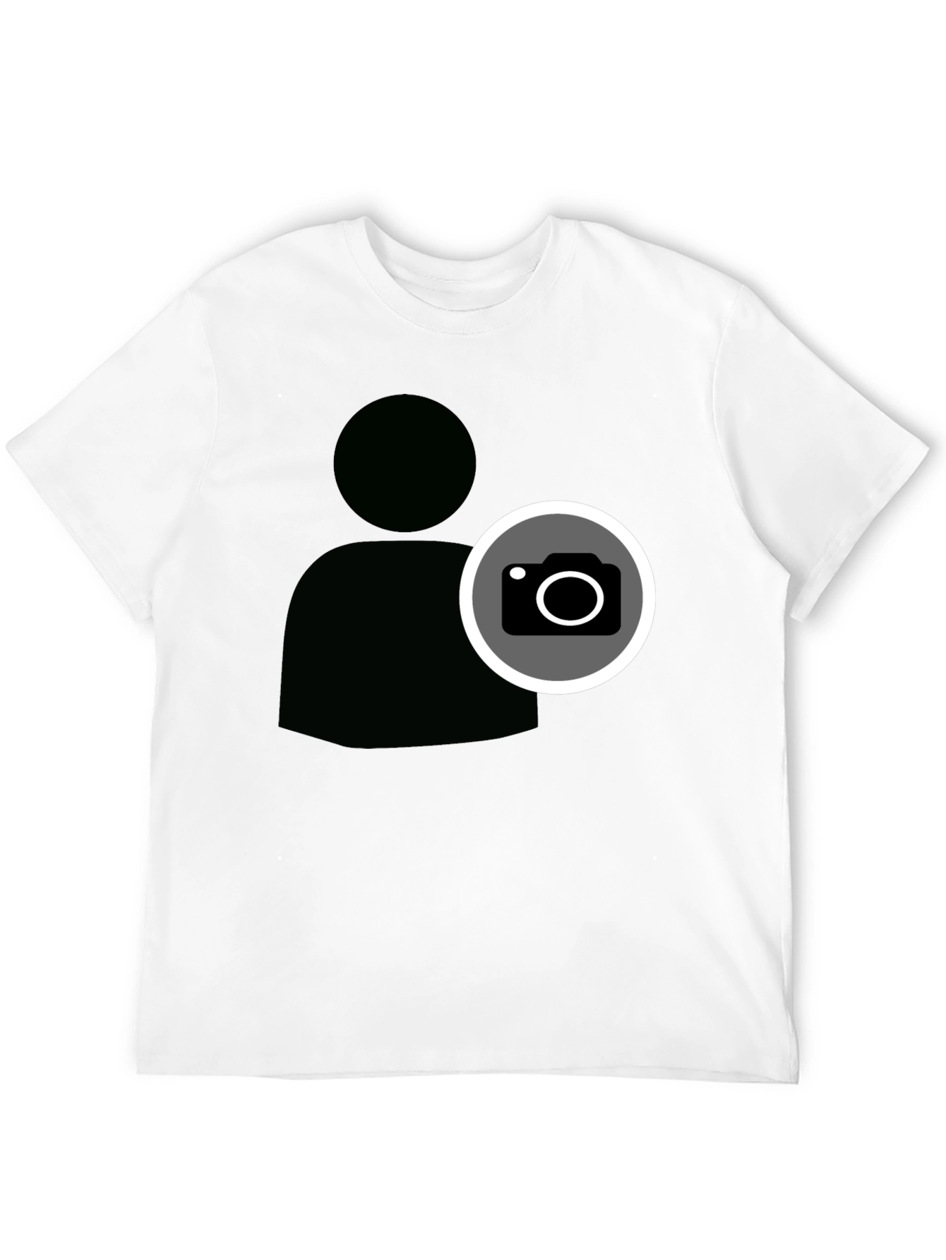 Cool Camera Icon Graphic Black T-Shirt