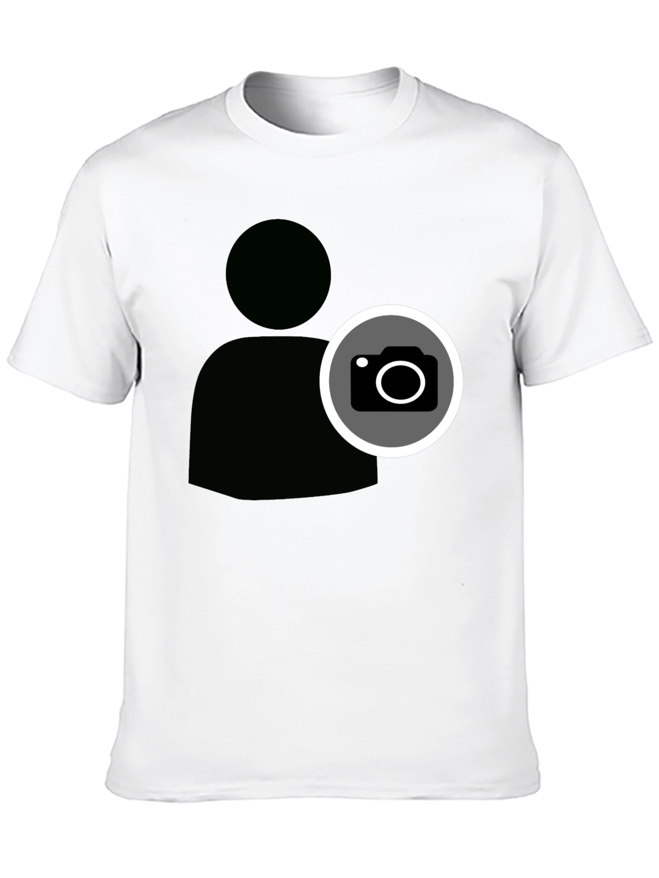 Cool Camera Icon Graphic Black T-Shirt