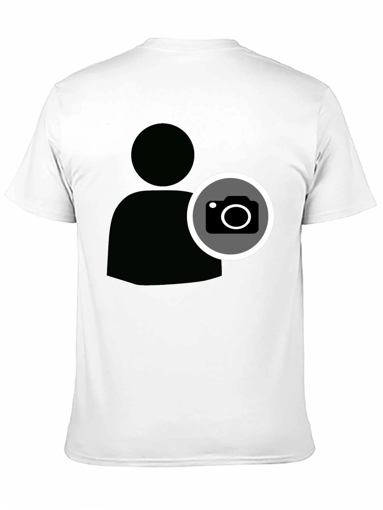 Cool Camera Icon Graphic Black T-Shirt