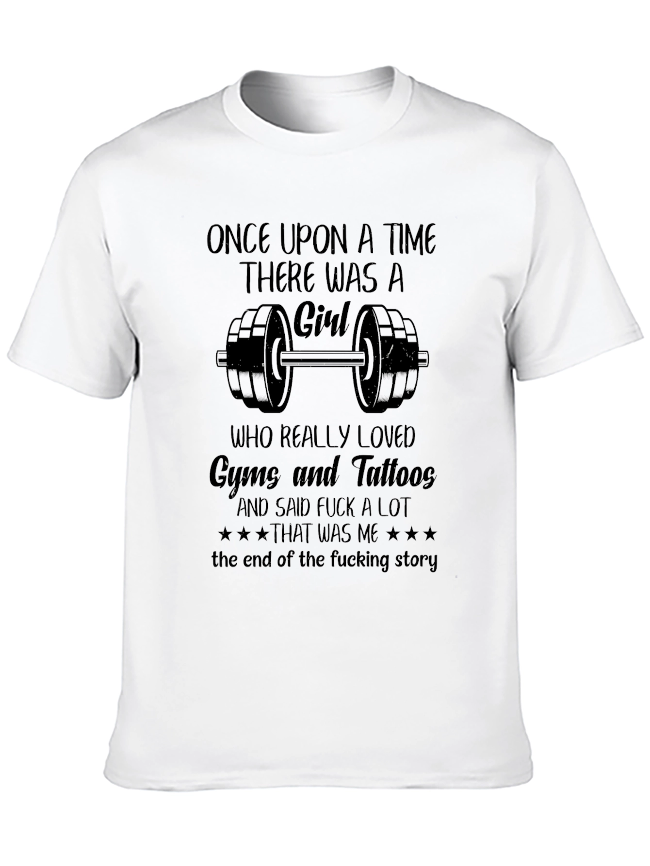 Gym and Tattoos Black Graphic T-Shirt
