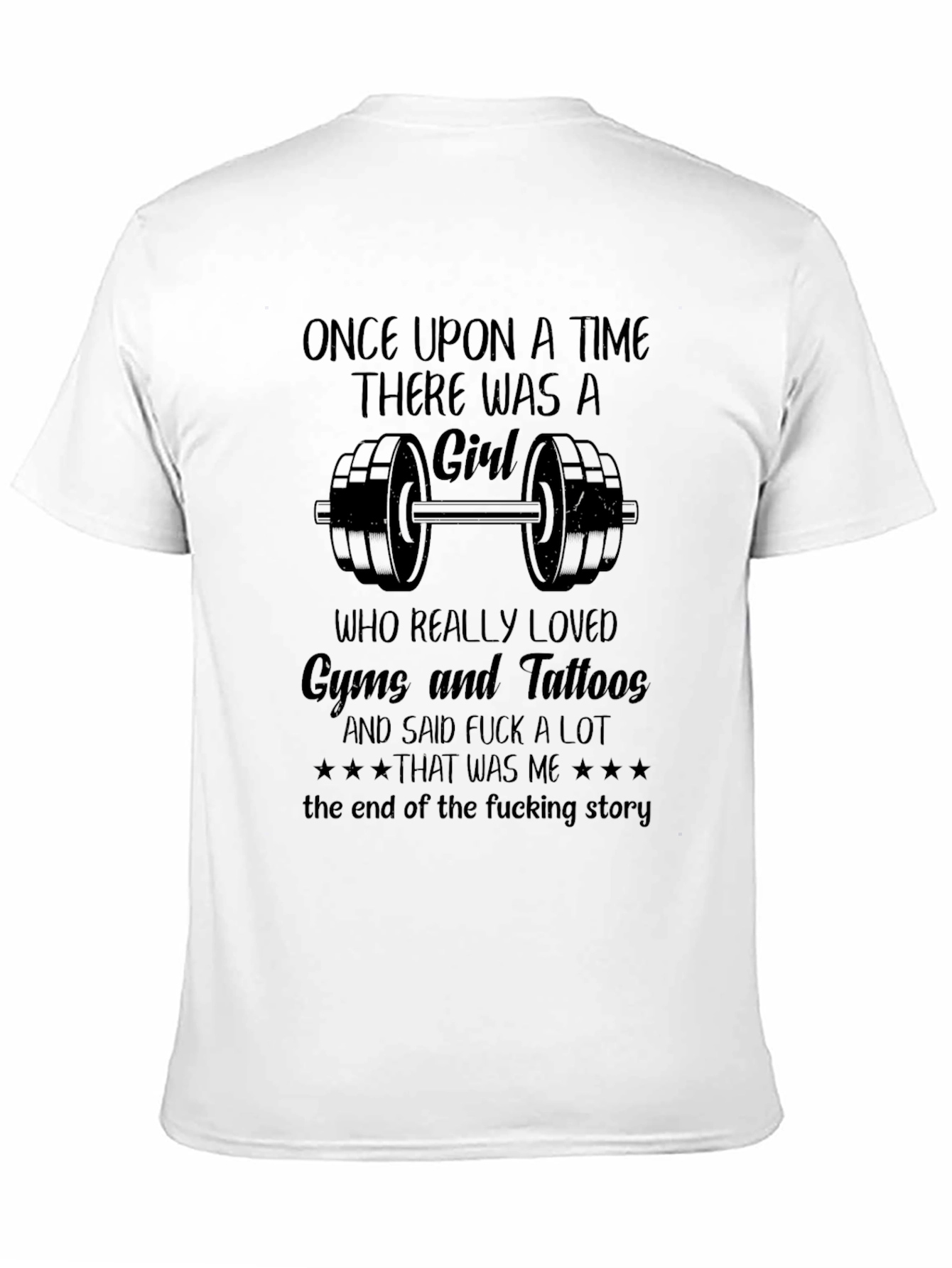 Gym and Tattoos Black Graphic T-Shirt