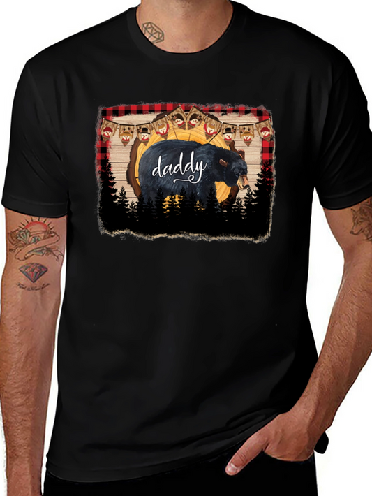 Daddy Bear Black T-Shirt
