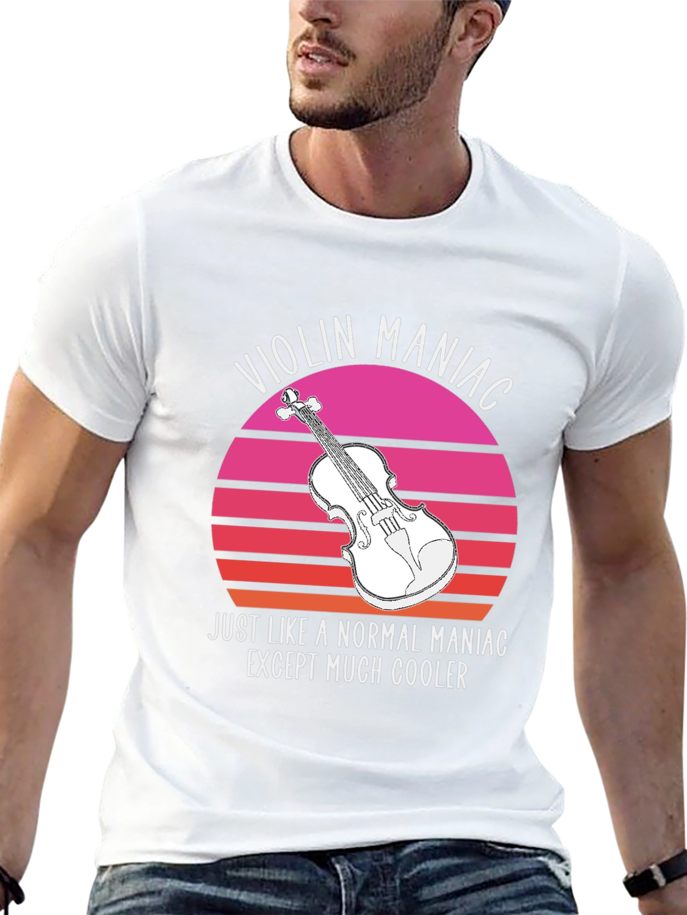 Violin Maniac T-Shirt - Cool Musician Tee