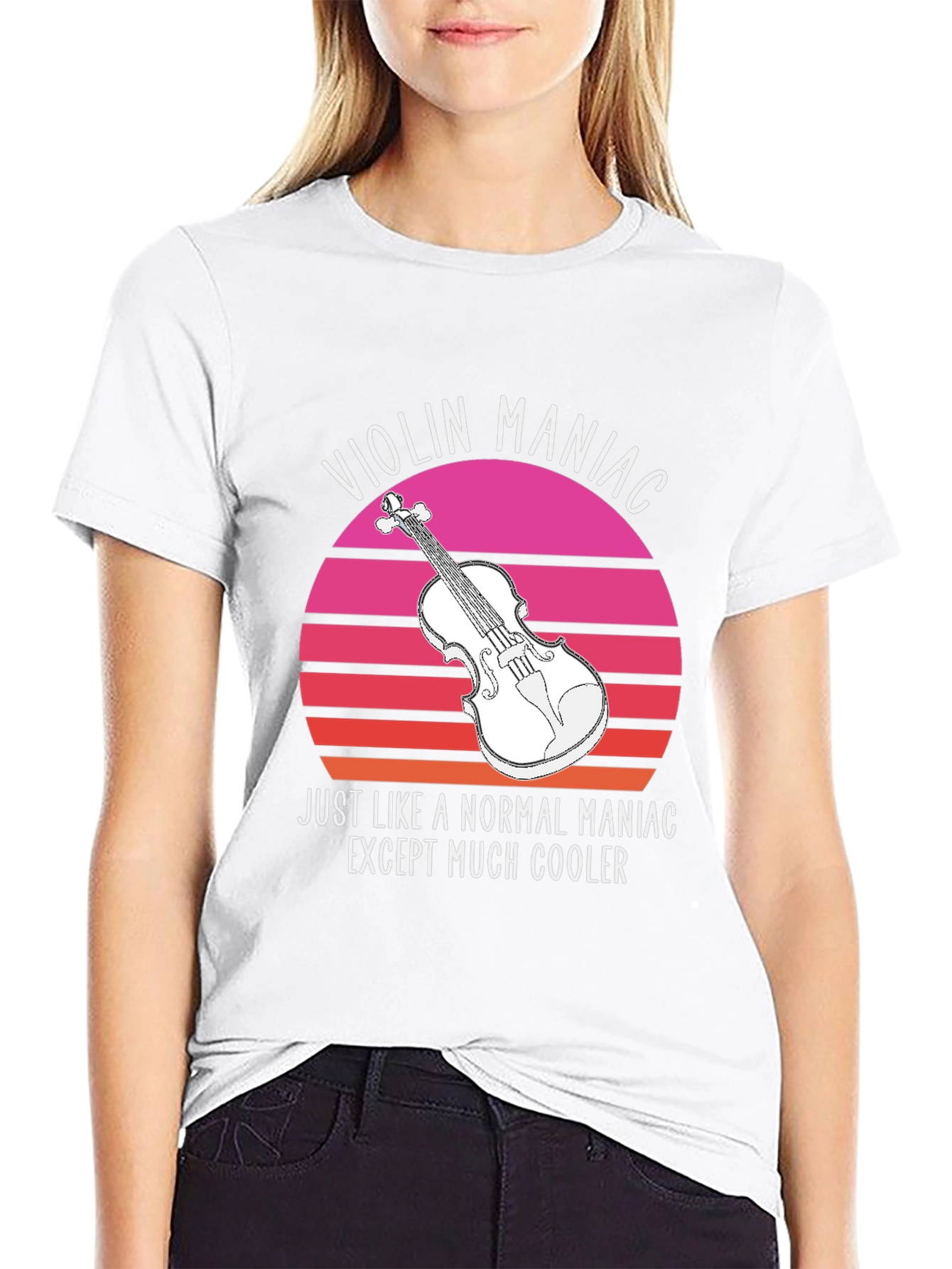 Violin Maniac T-Shirt - Cool Musician Tee