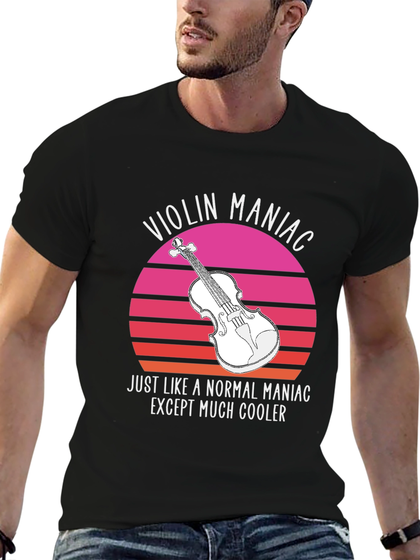 Violin Maniac T-Shirt - Cool Musician Tee