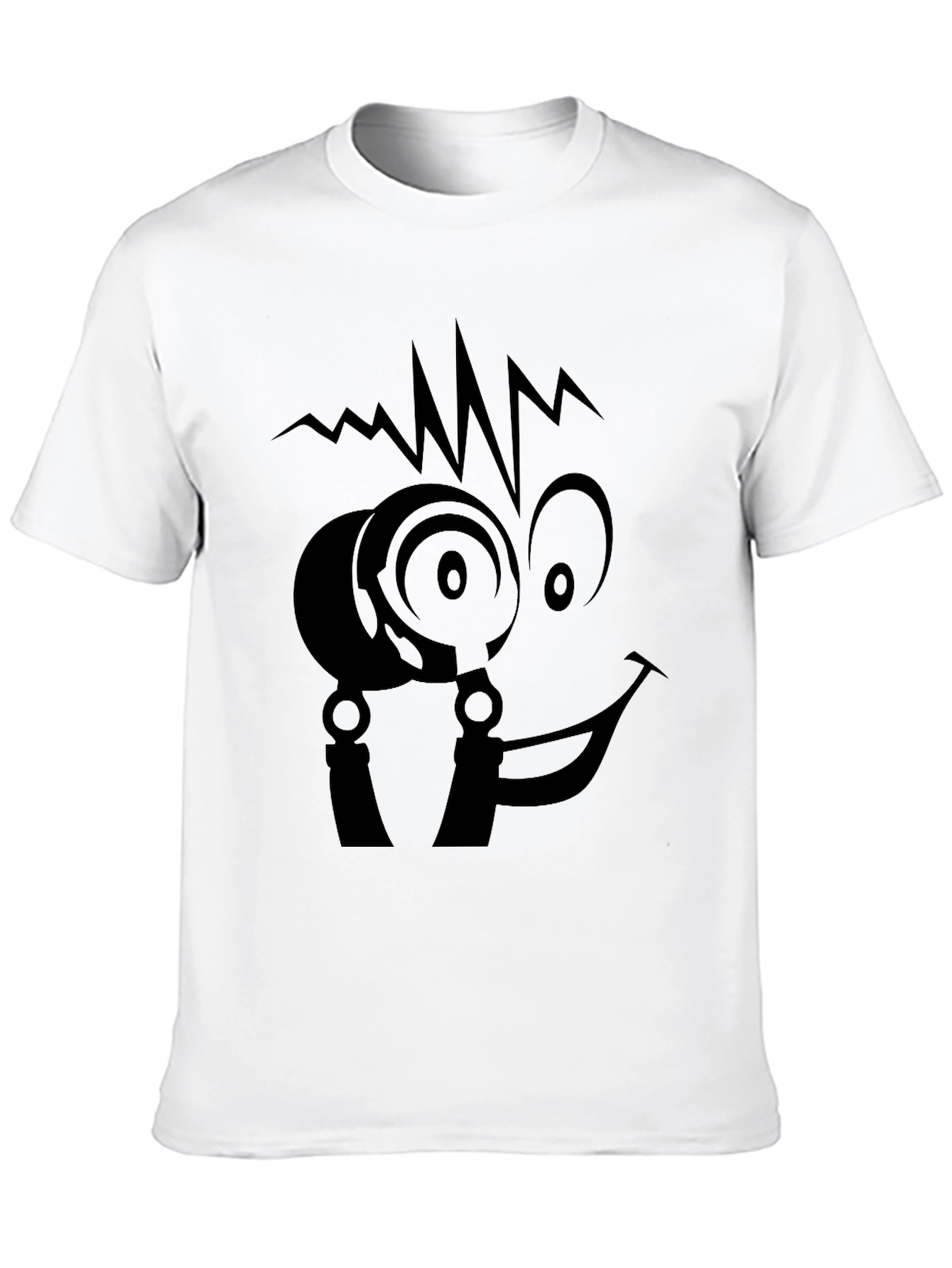 Cool Face Black T-Shirt - Unique Graphic Tee