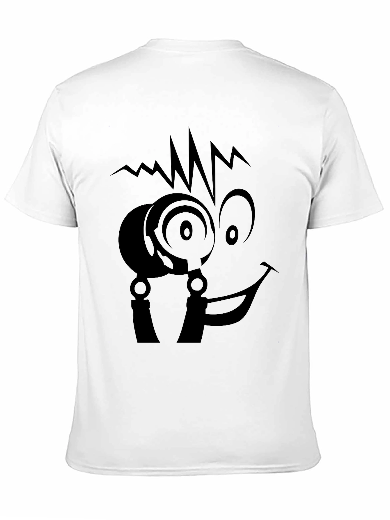 Cool Face Black T-Shirt - Unique Graphic Tee