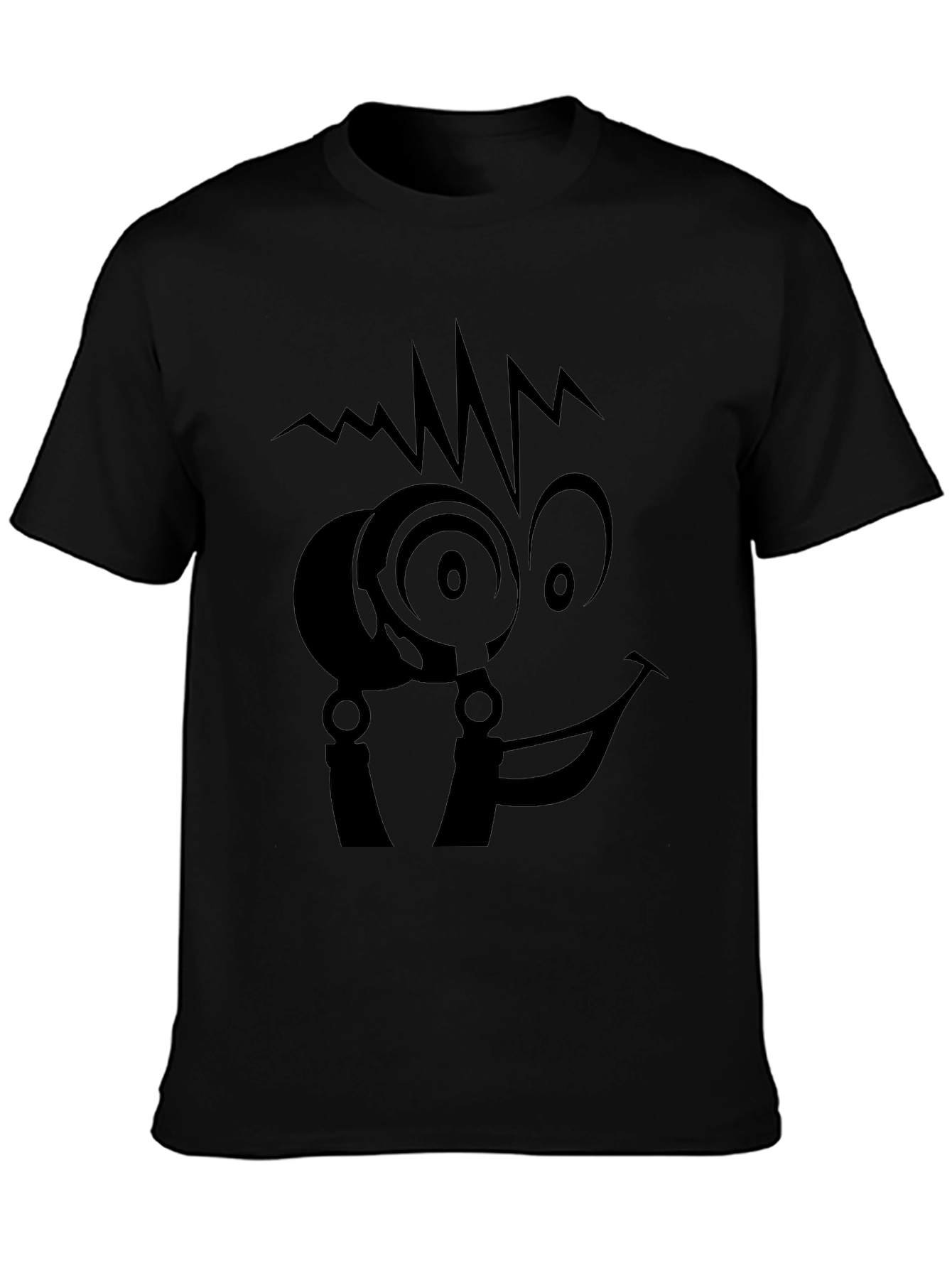 Cool Face Black T-Shirt - Unique Graphic Tee