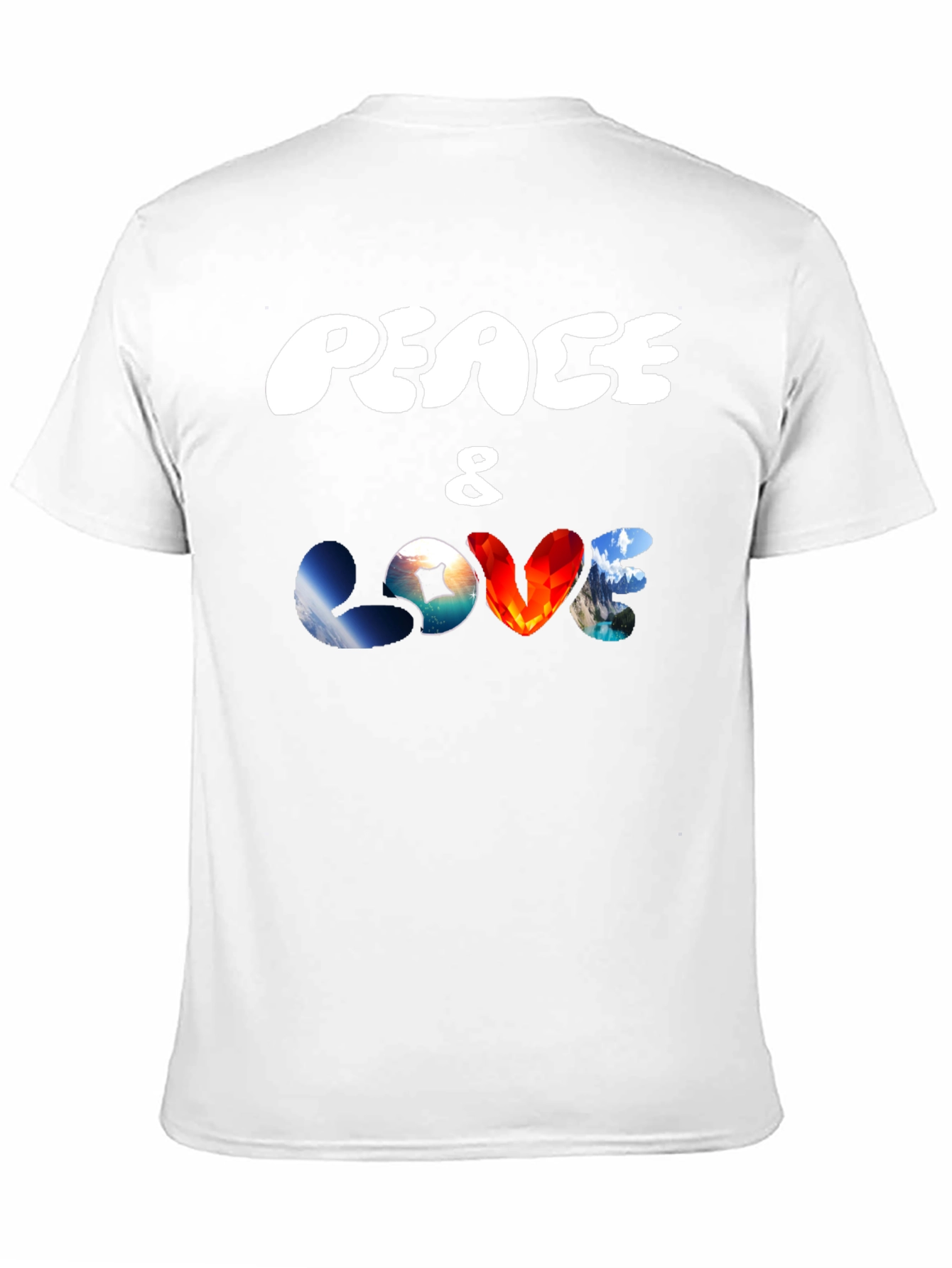 Peace & Love Graphic T-Shirt - Black