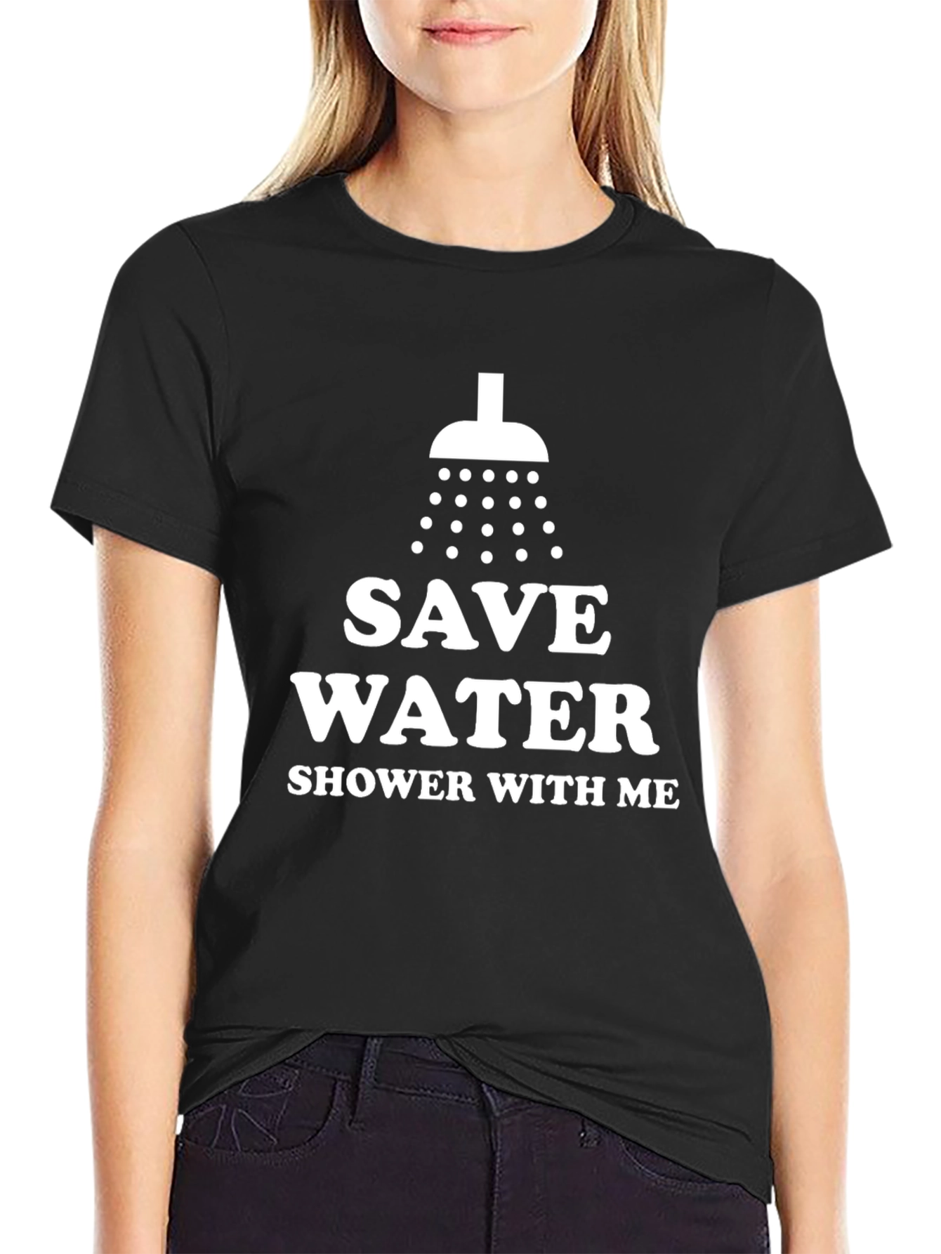 Funny Save Water Shower With Me Graphic Tee