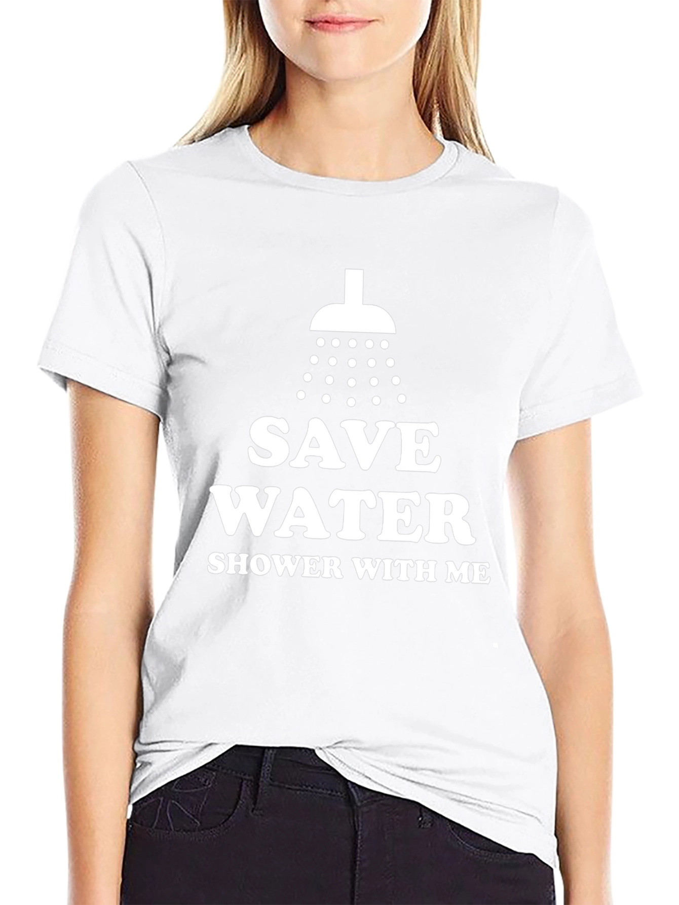 Funny Save Water Shower With Me Graphic Tee