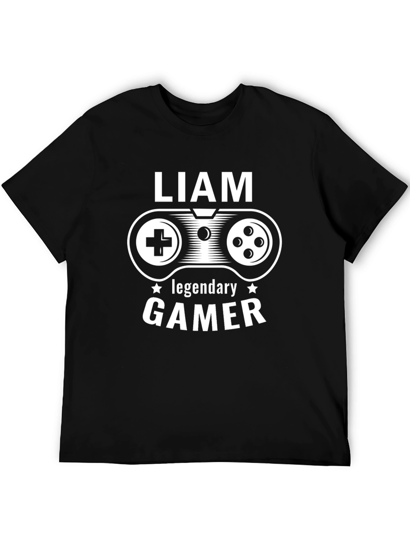 Liam Legendary Gamer Black T-Shirt