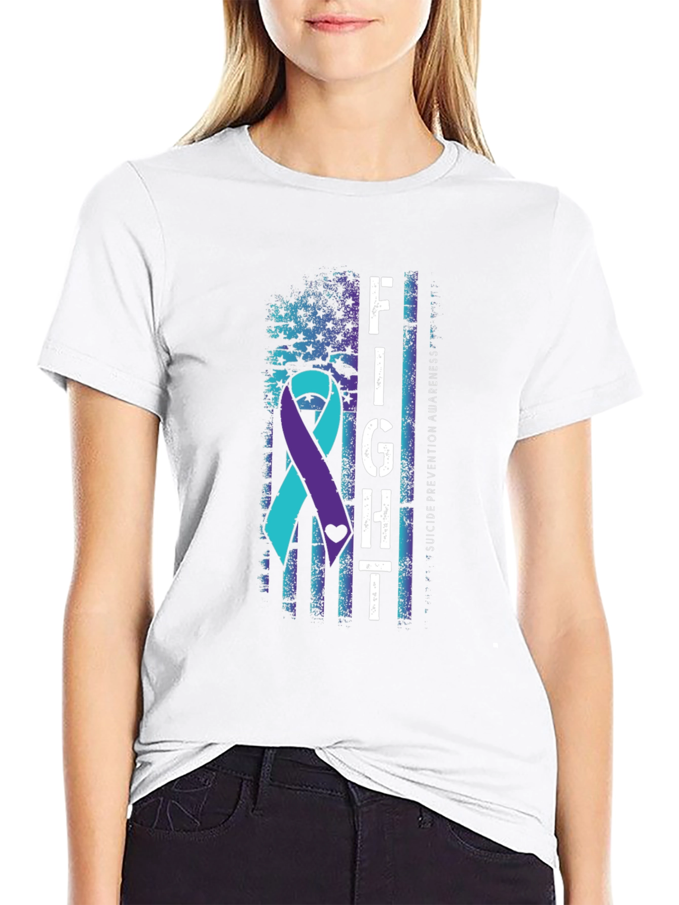 Suicide Prevention Awareness Ribbon Tee