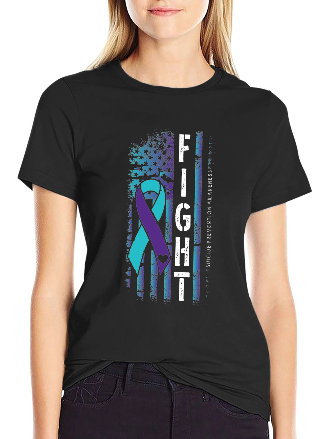 Suicide Prevention Awareness Ribbon Tee