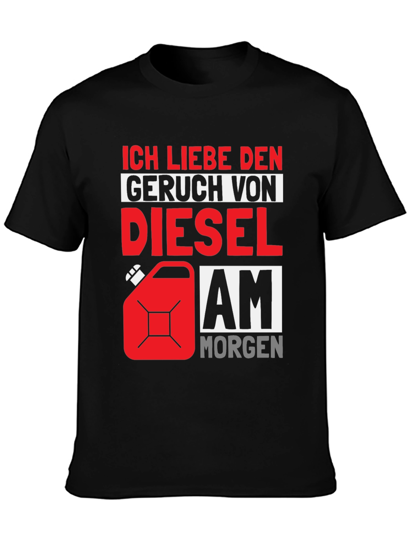 Diesel Smell T-Shirt - German Text Design