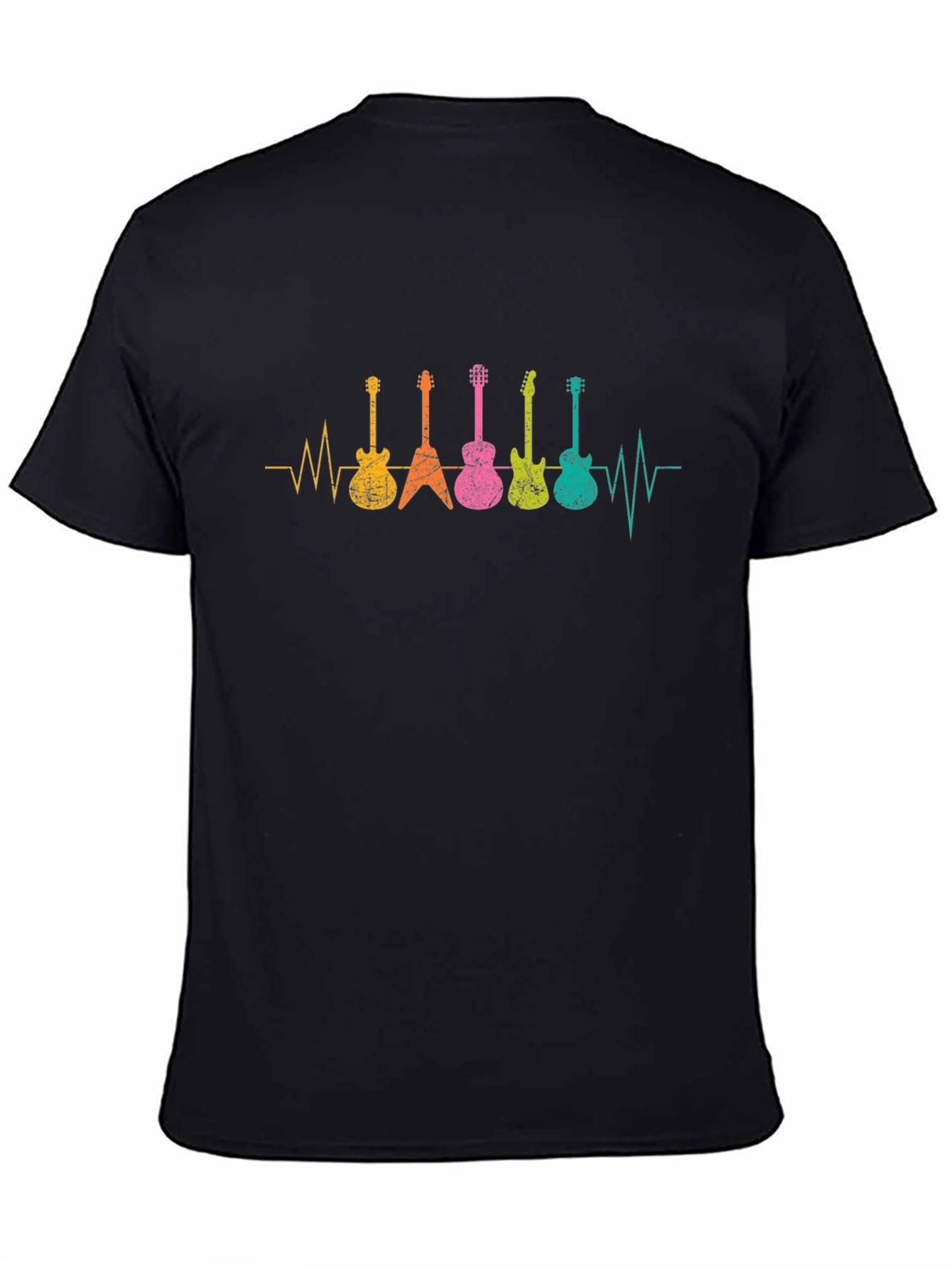 Guitar Heartbeat T-Shirt - Music Lover Tee