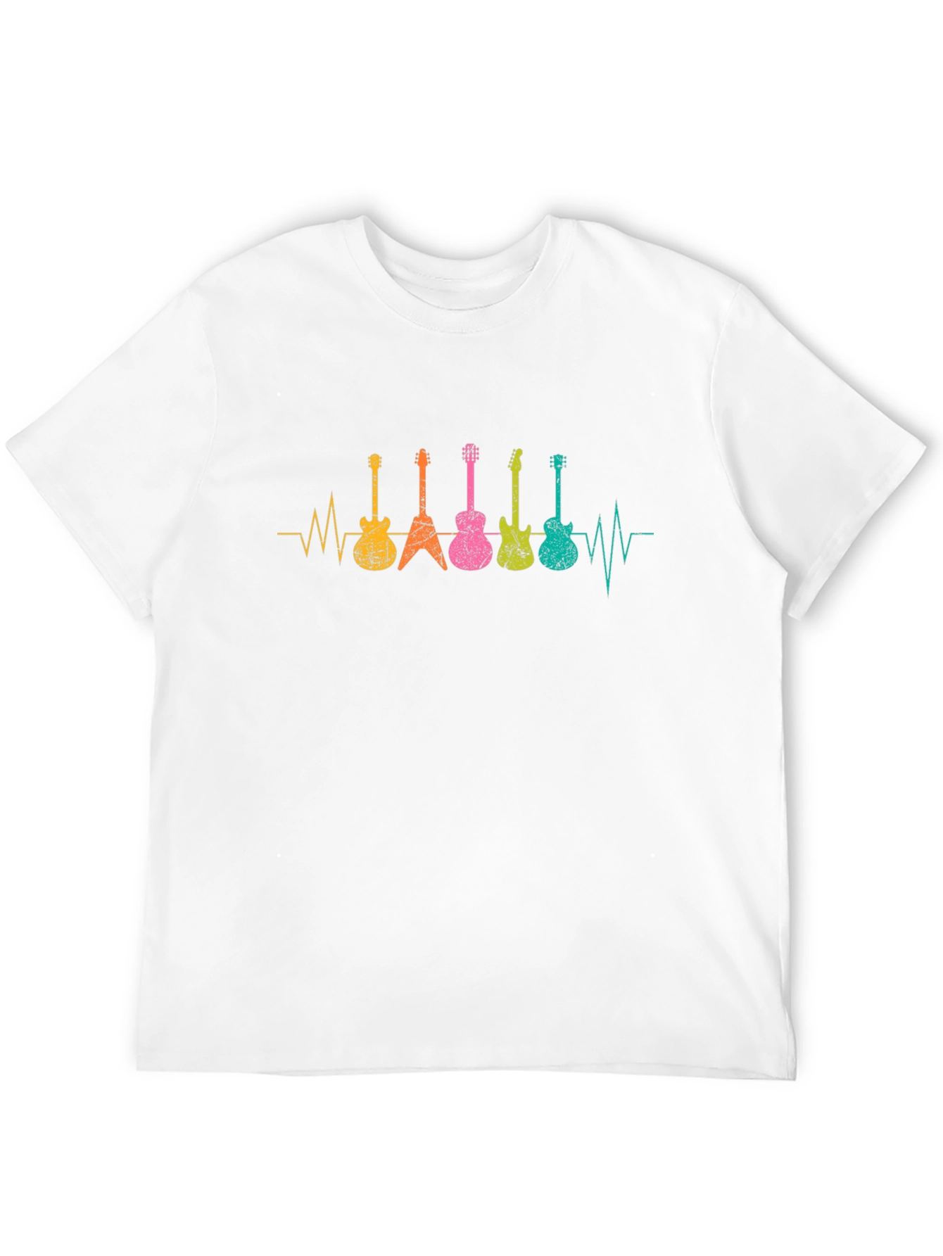 Guitar Heartbeat T-Shirt - Music Lover Tee