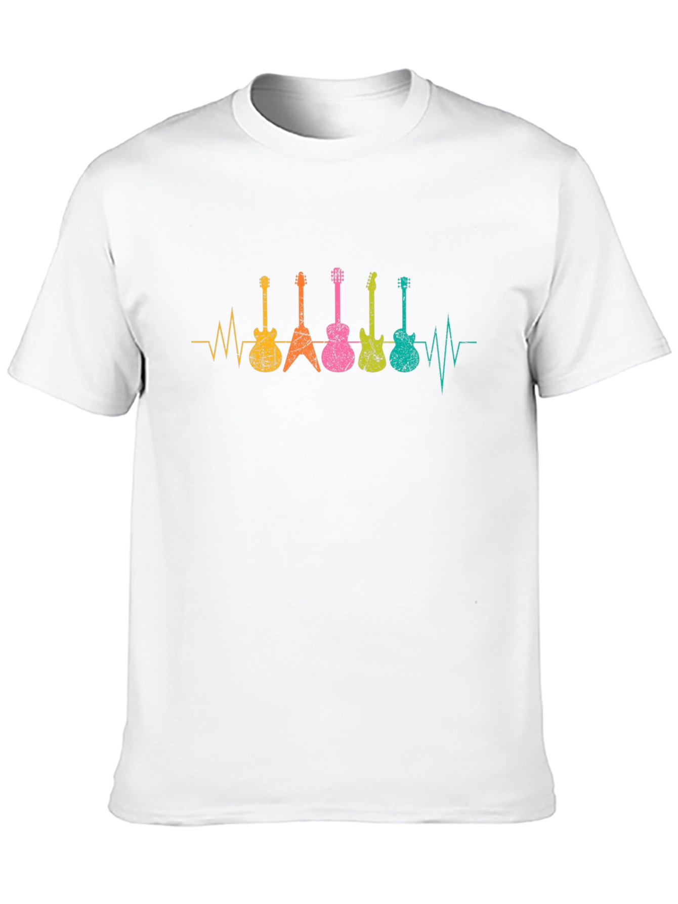 Guitar Heartbeat T-Shirt - Music Lover Tee
