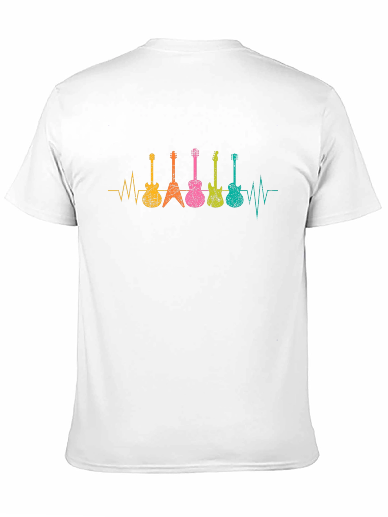 Guitar Heartbeat T-Shirt - Music Lover Tee