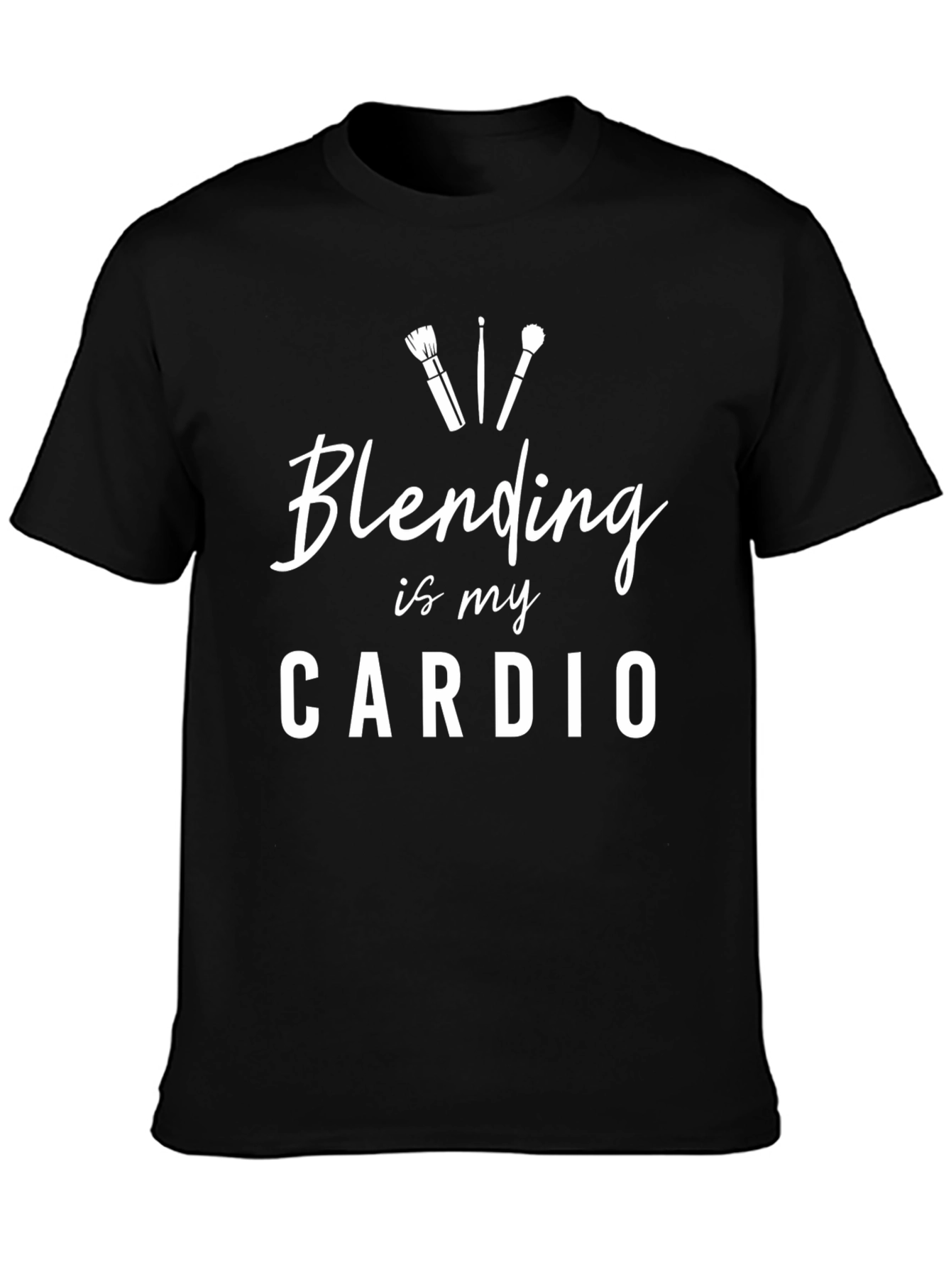 Blending is My Cardio Black T-Shirt