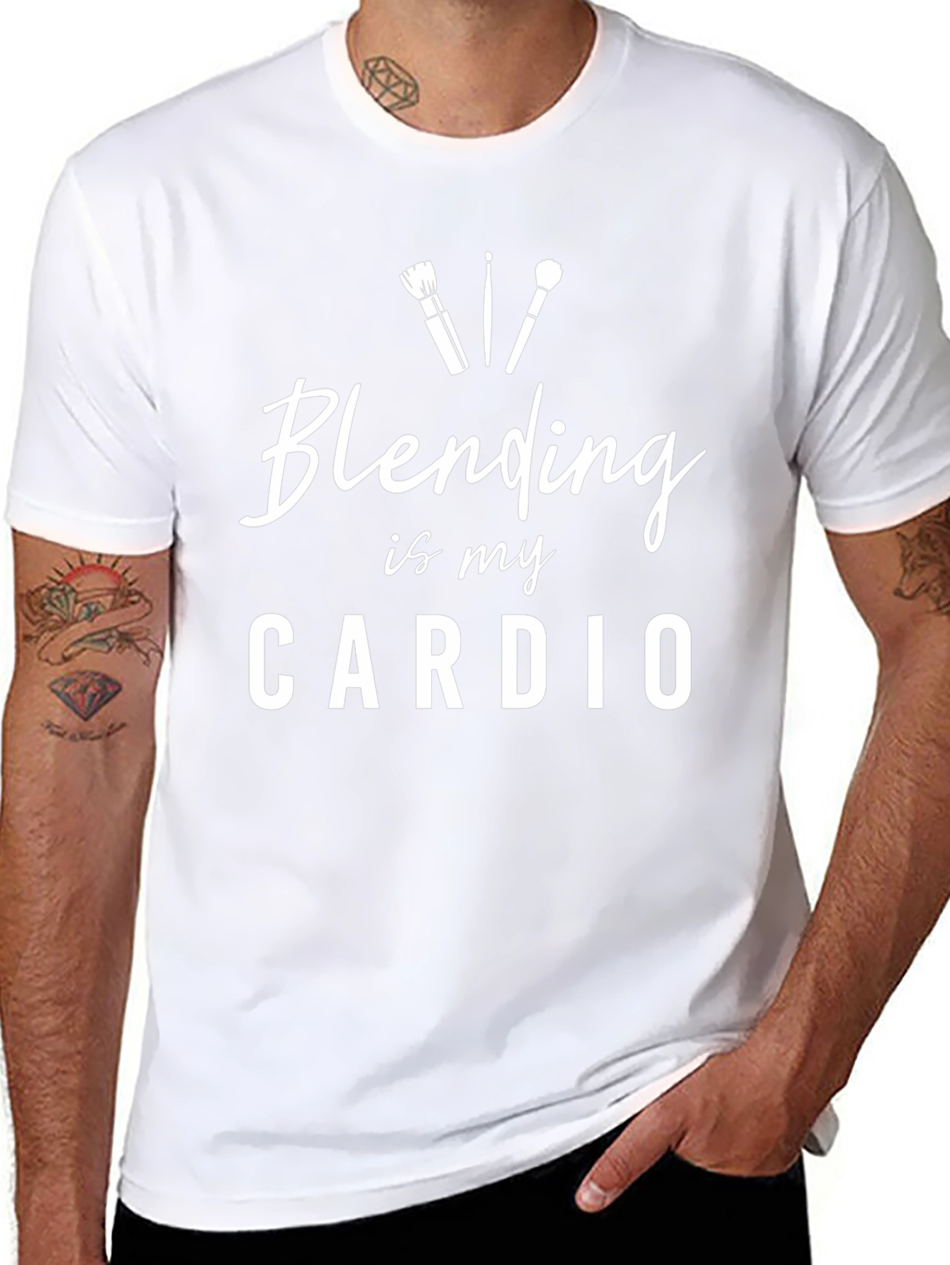 Blending is My Cardio Black T-Shirt