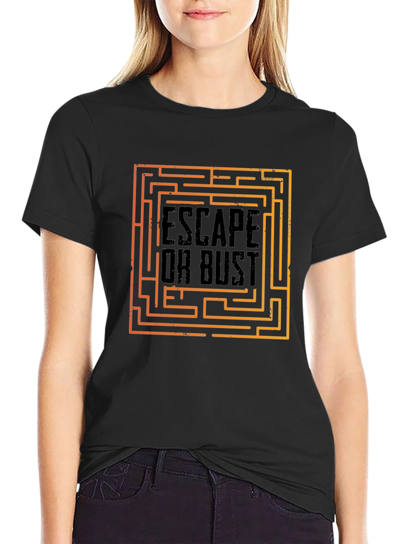 Escape or Bust Maze Graphic Tee