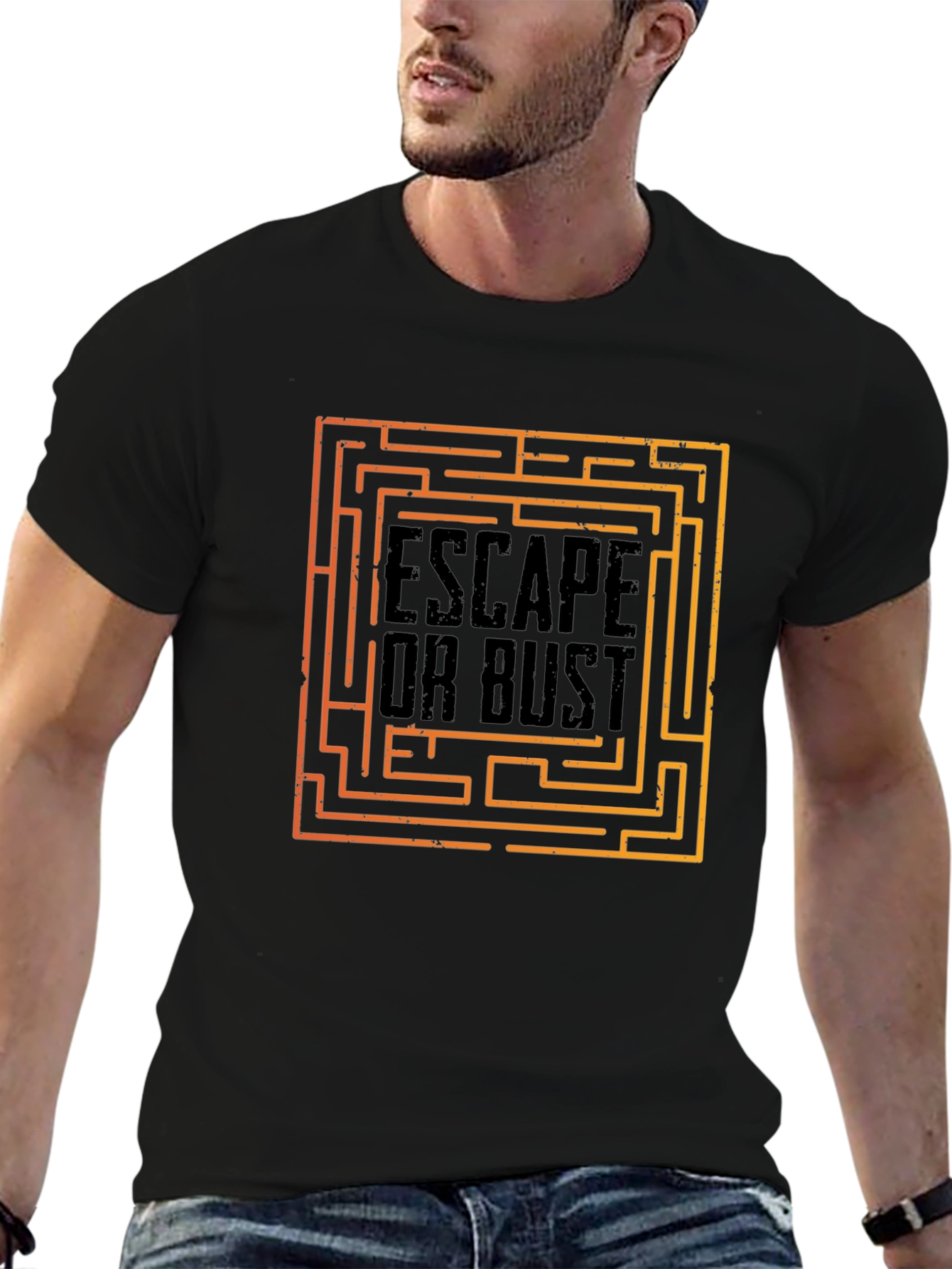 Escape or Bust Maze Graphic Tee