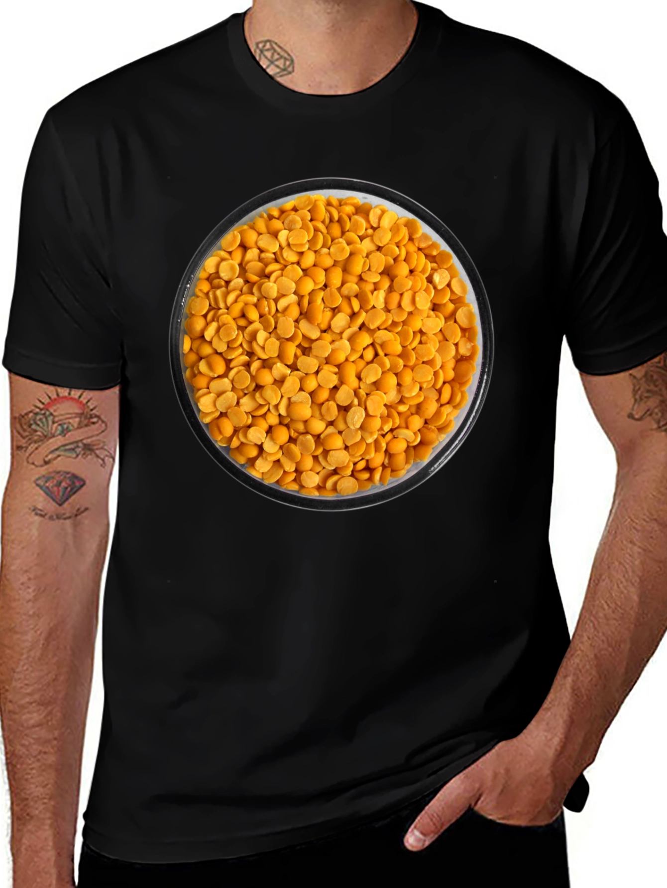 Lentil Bowl Graphic Tee - Funny Food T-Shirt