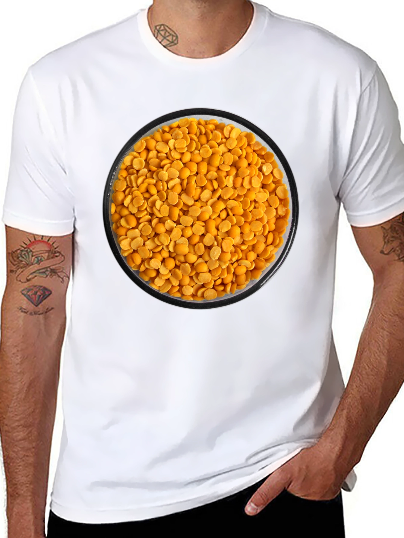 Lentil Bowl Graphic Tee - Funny Food T-Shirt