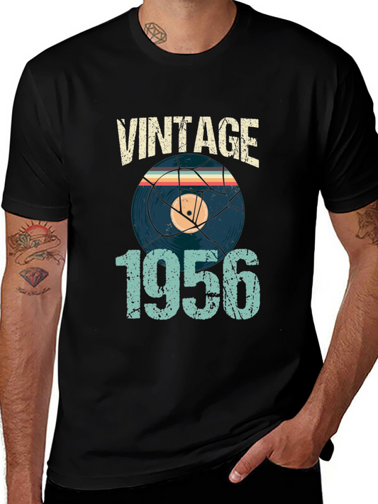 Vintage 1956 Record Graphic T-Shirt
