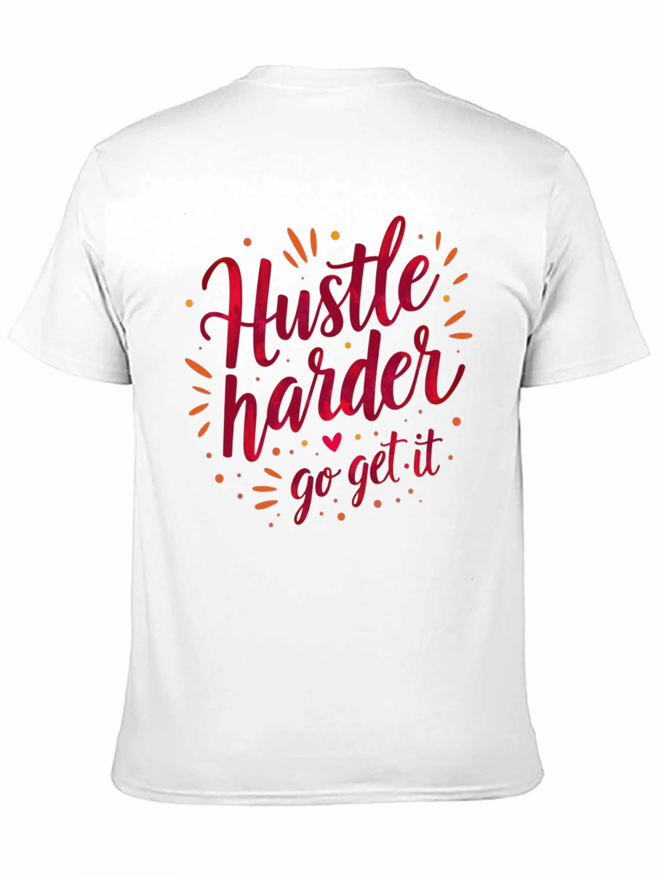 Hustle Harder Graphic Tee - Black Casual T-Shirt