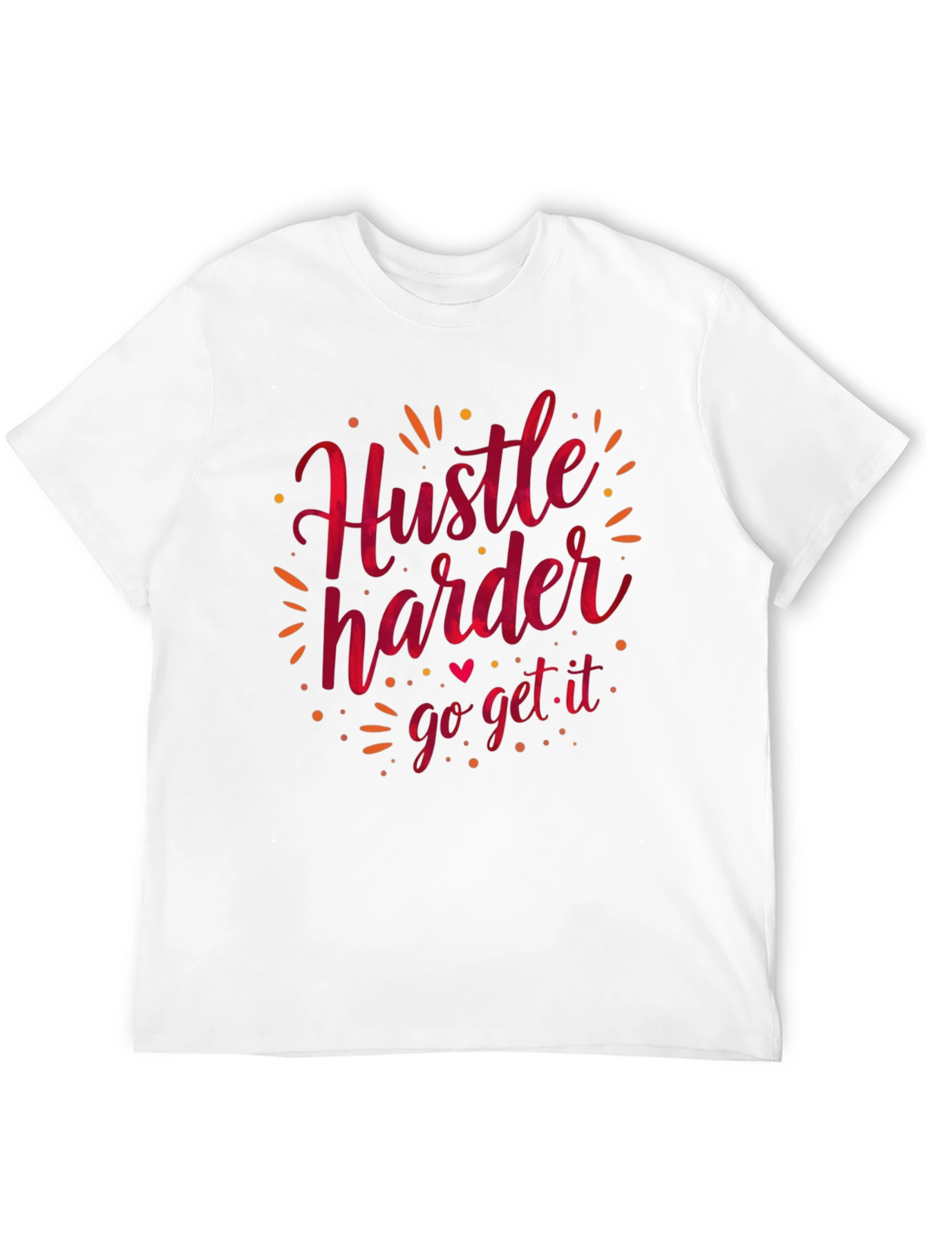 Hustle Harder Graphic Tee - Black Casual T-Shirt