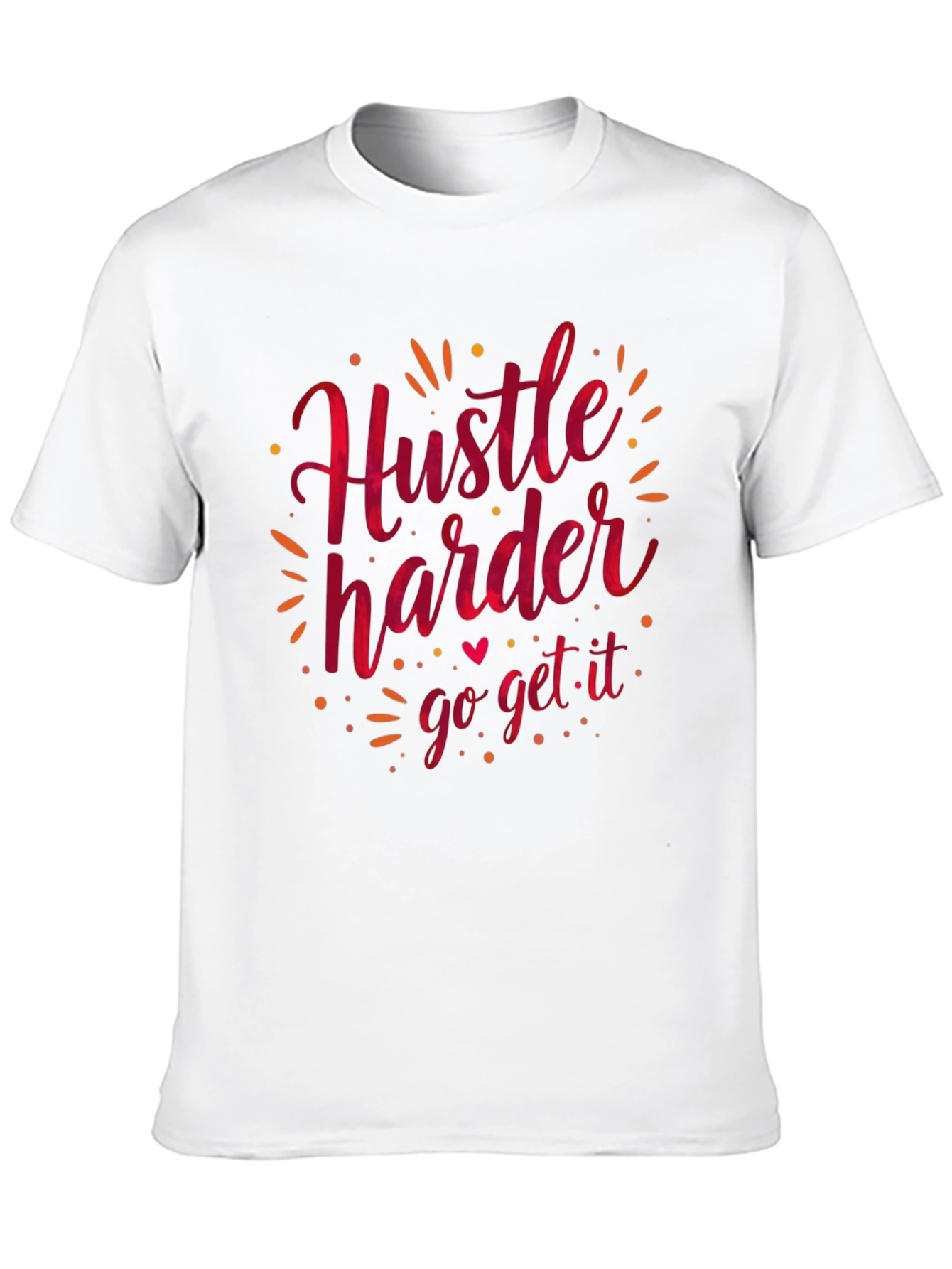 Hustle Harder Graphic Tee - Black Casual T-Shirt