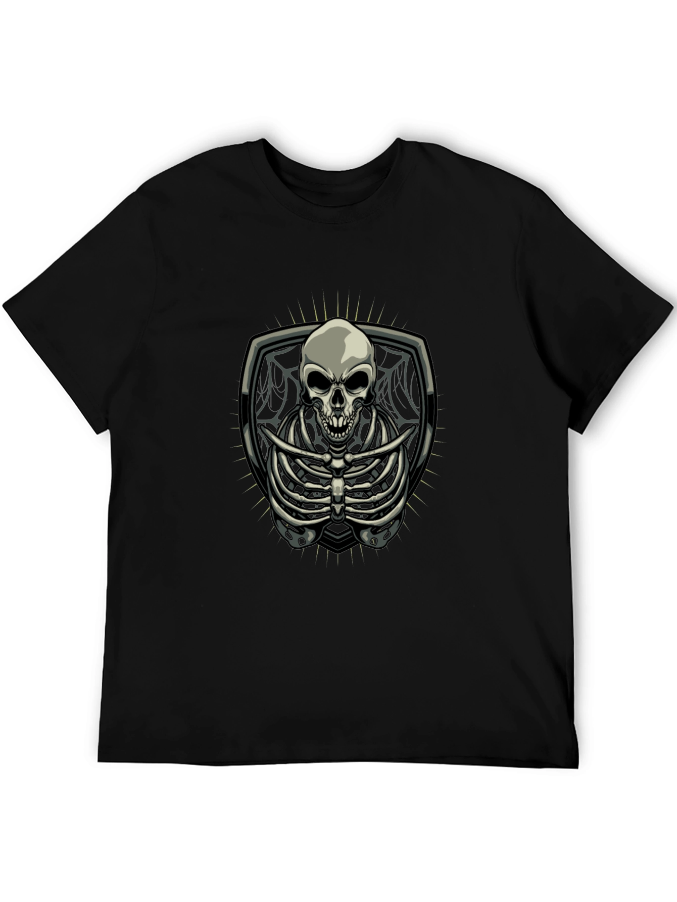 Skeleton Graphic Tee - Gothic Style