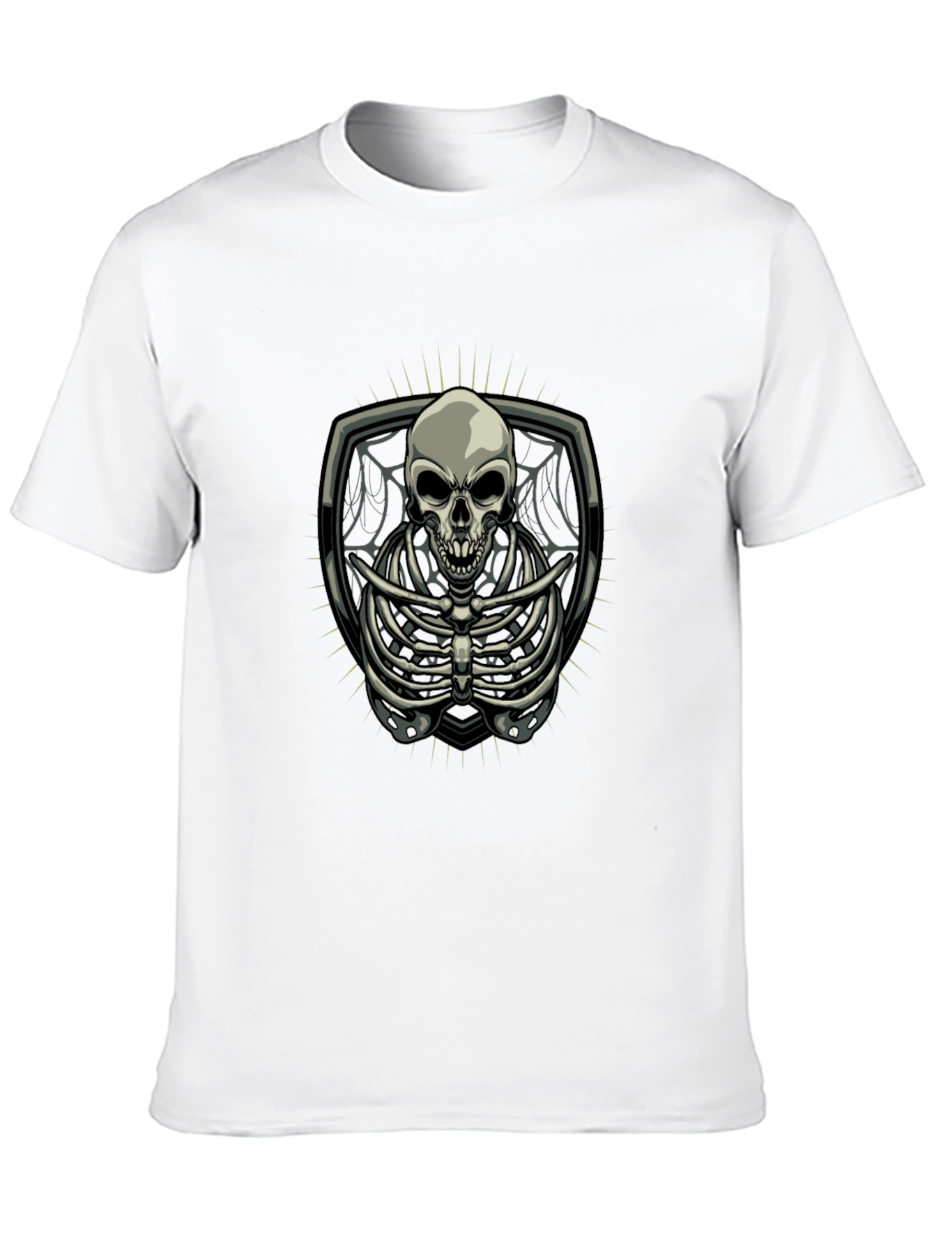 Skeleton Graphic Tee - Gothic Style